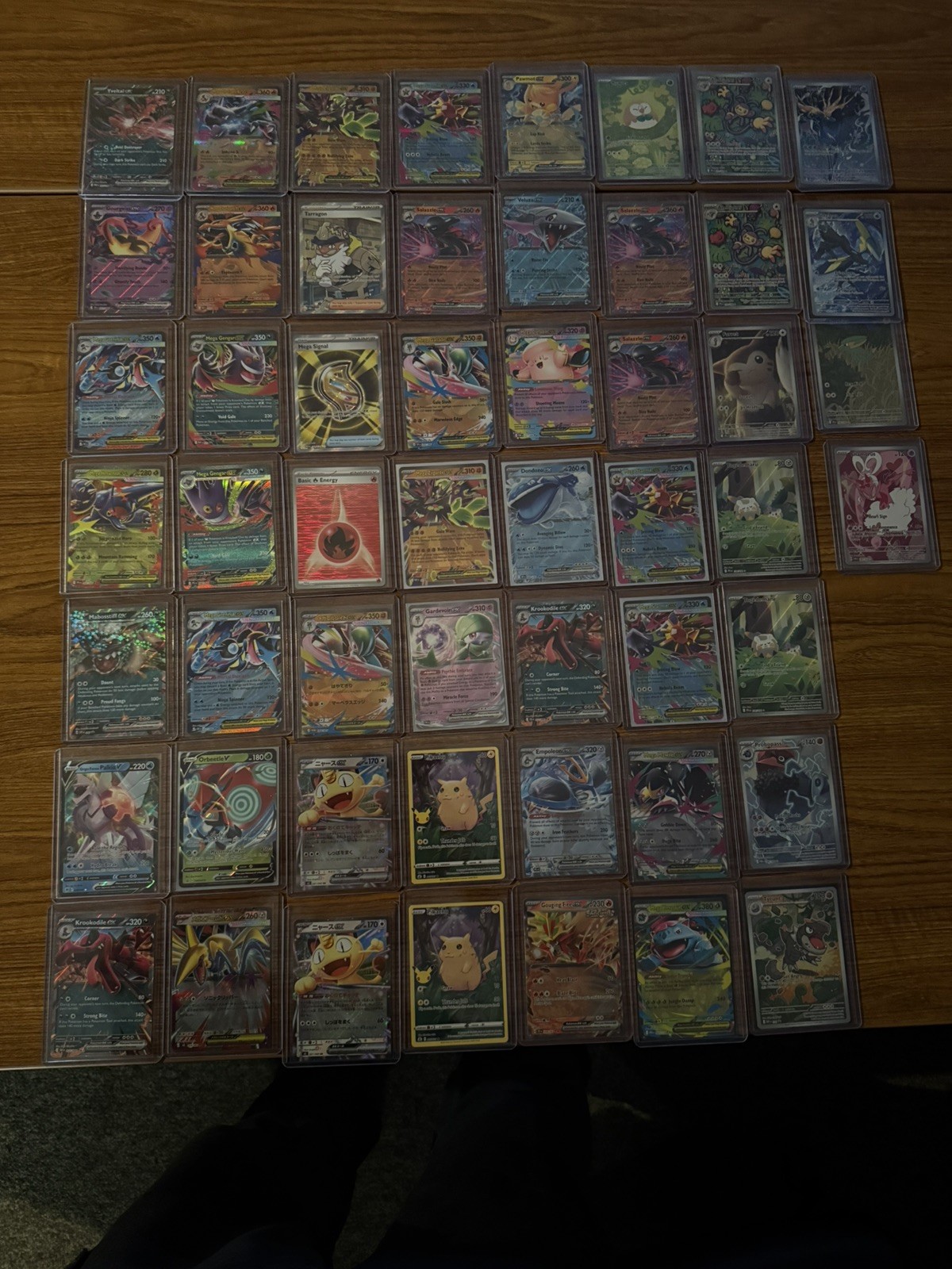 Pokemon Card Lot Of 53 V, Ex, IR. 