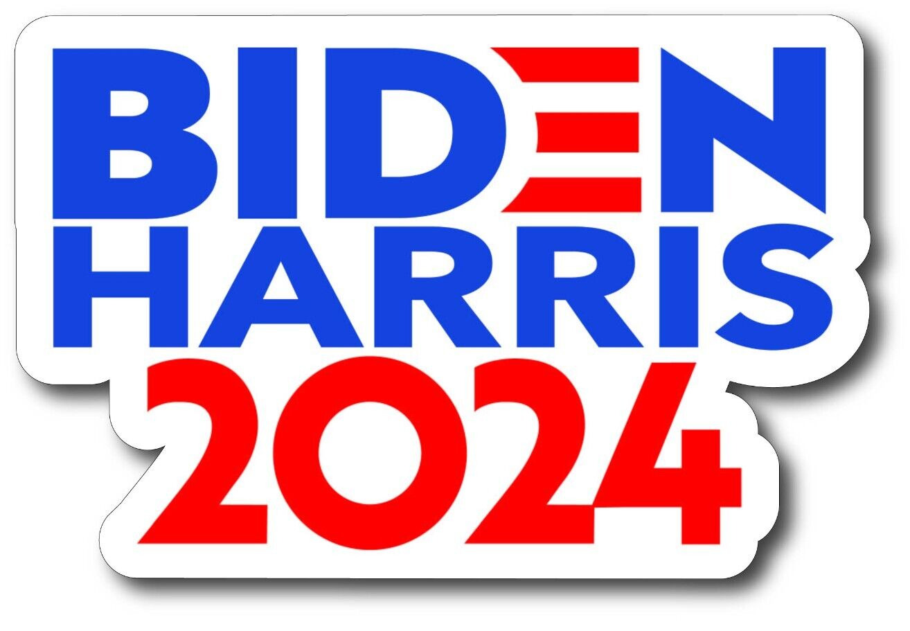 BIDEN HARRIS 2024 Democrat Political Bumper Sticker High Quality Decal