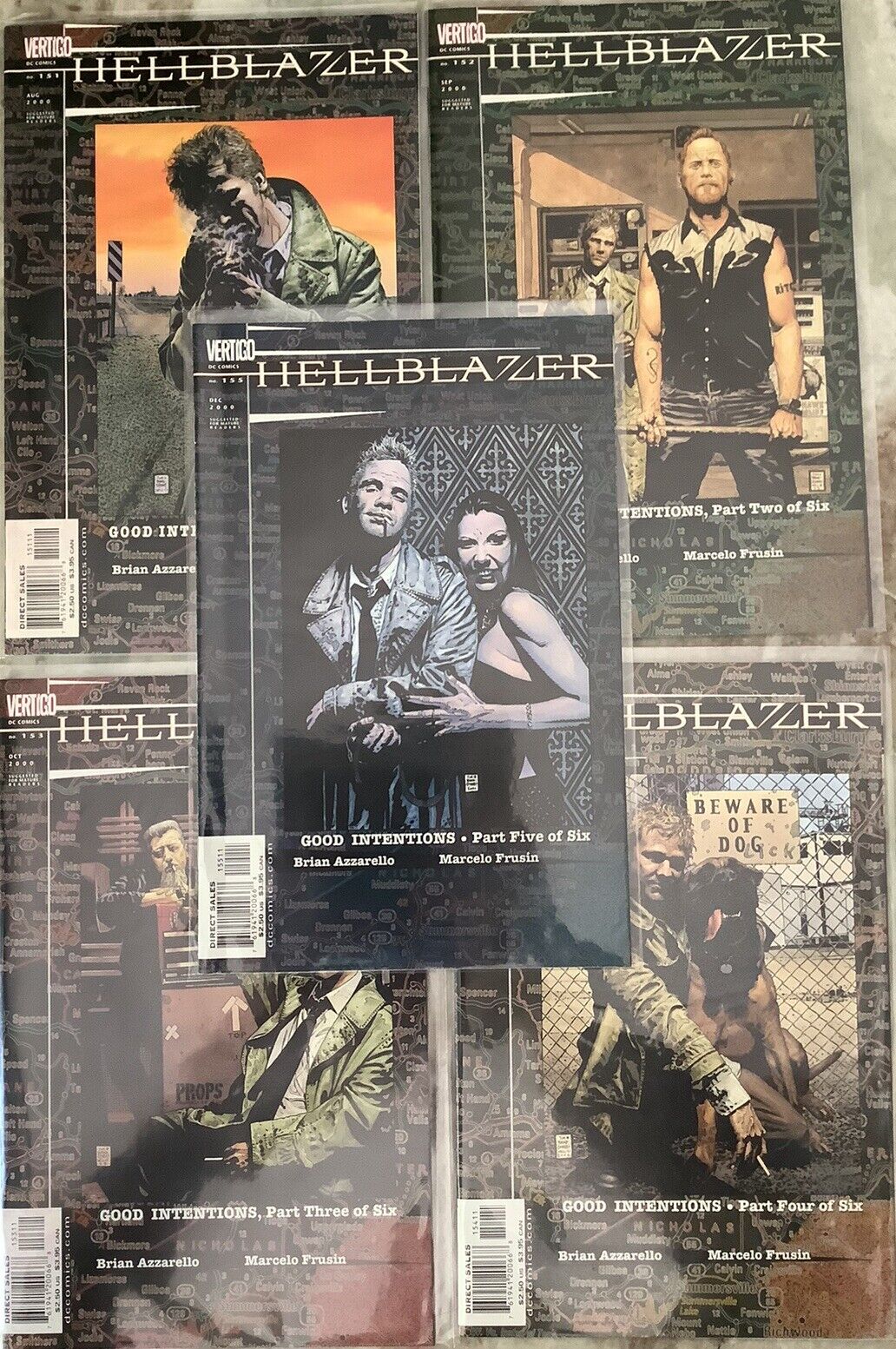Hellblazer 151-155 DC Vertigo 2000 Comic Books