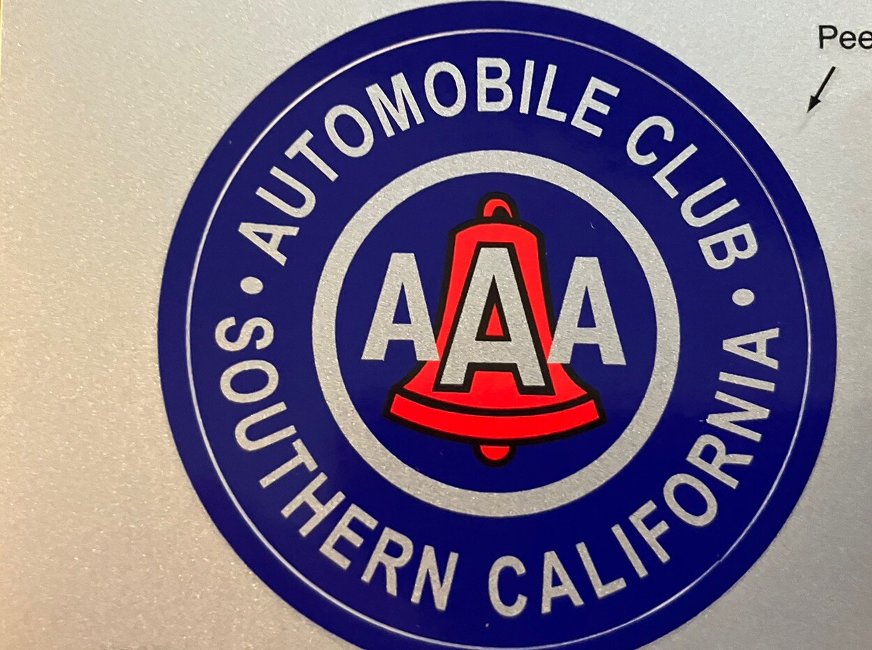 AAA Automobile Club STICKER Southern California. New. 3”