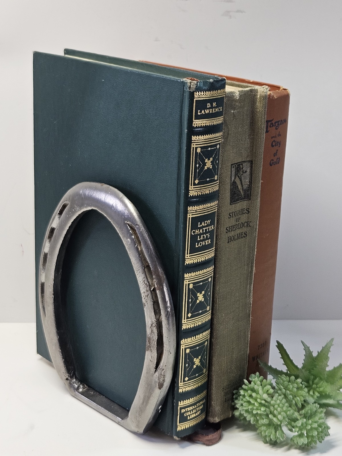 Vintage Horseshoe Bookend Single Metal Western Equestrian Rustic Decor Vintage Horseshoe Bookend Single Metal Western Equestrian Rustic Decor