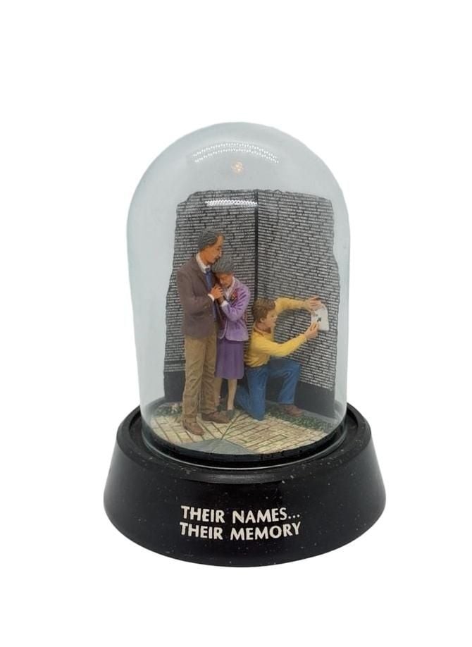Franklin Mint Their Names Their Memories Vietnam Memorial Glass Dome Sculpture Franklin Mint Their Names Their Memories Vietnam Memorial Glass Dome Sculpture