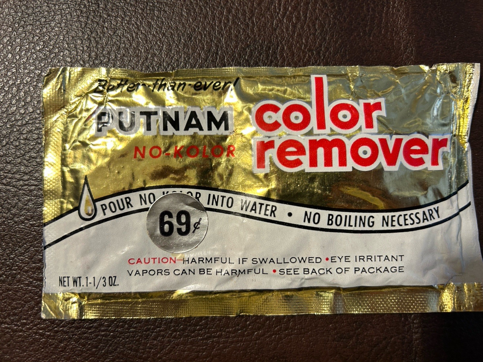 Vintage Putnam Color Remover Unopened Packet Laundry Advertising Ephemera Vintage Putnam Color Remover Unopened Packet Laundry Advertising Ephemera