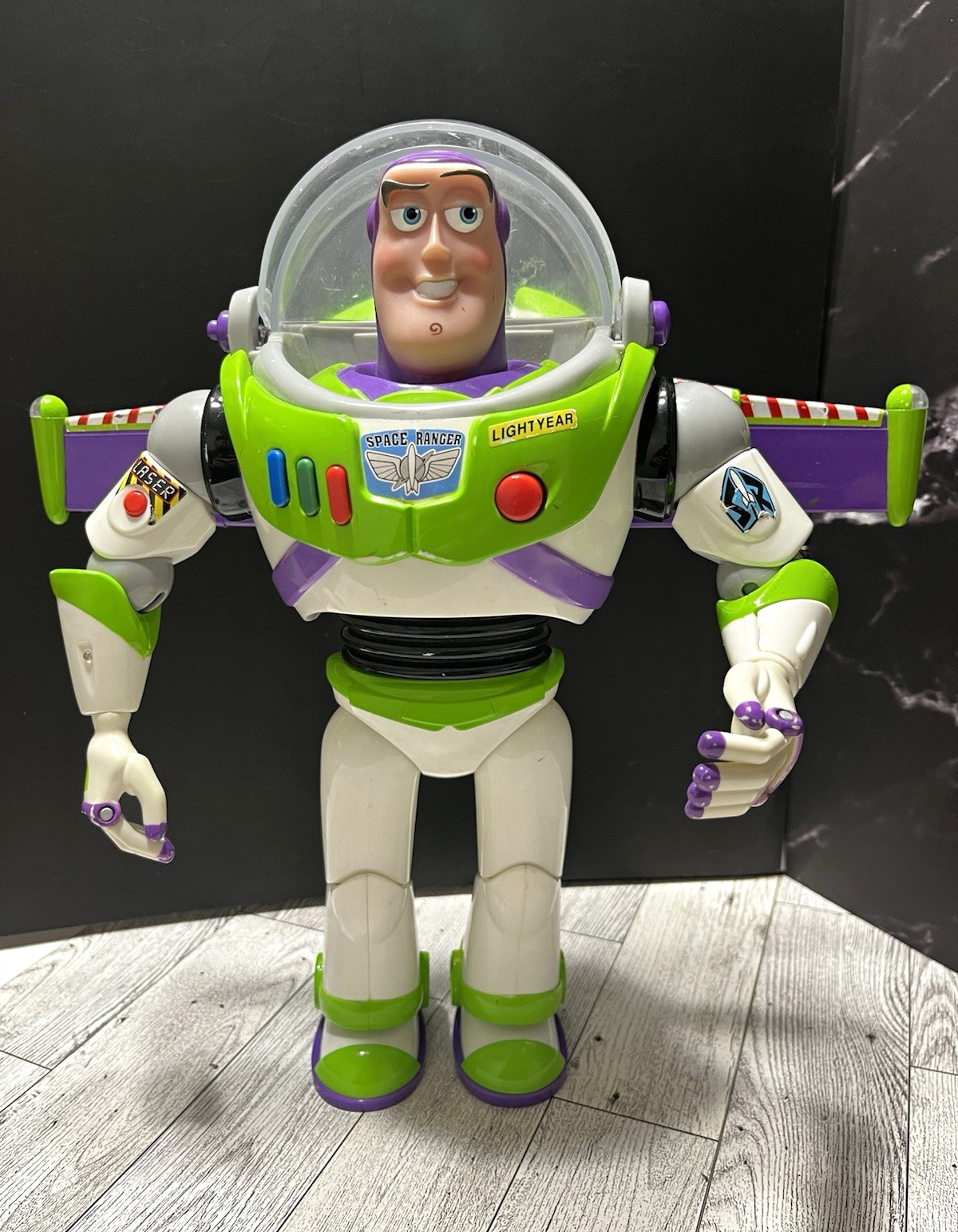 DISNEY PIXAR 12-INCH TOY STORY TALKING BUZZ LIGHTYEAR SPACE RANGER FIGURE