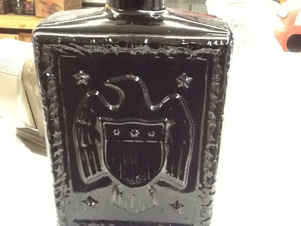 JW Dant Black Eagle Theme Whisky Decanter Vintage MCM Decor Americana #2 Alamo JW Dant Black Eagle Theme Whisky Decanter Vintage MCM Decor Americana #2 Alamo