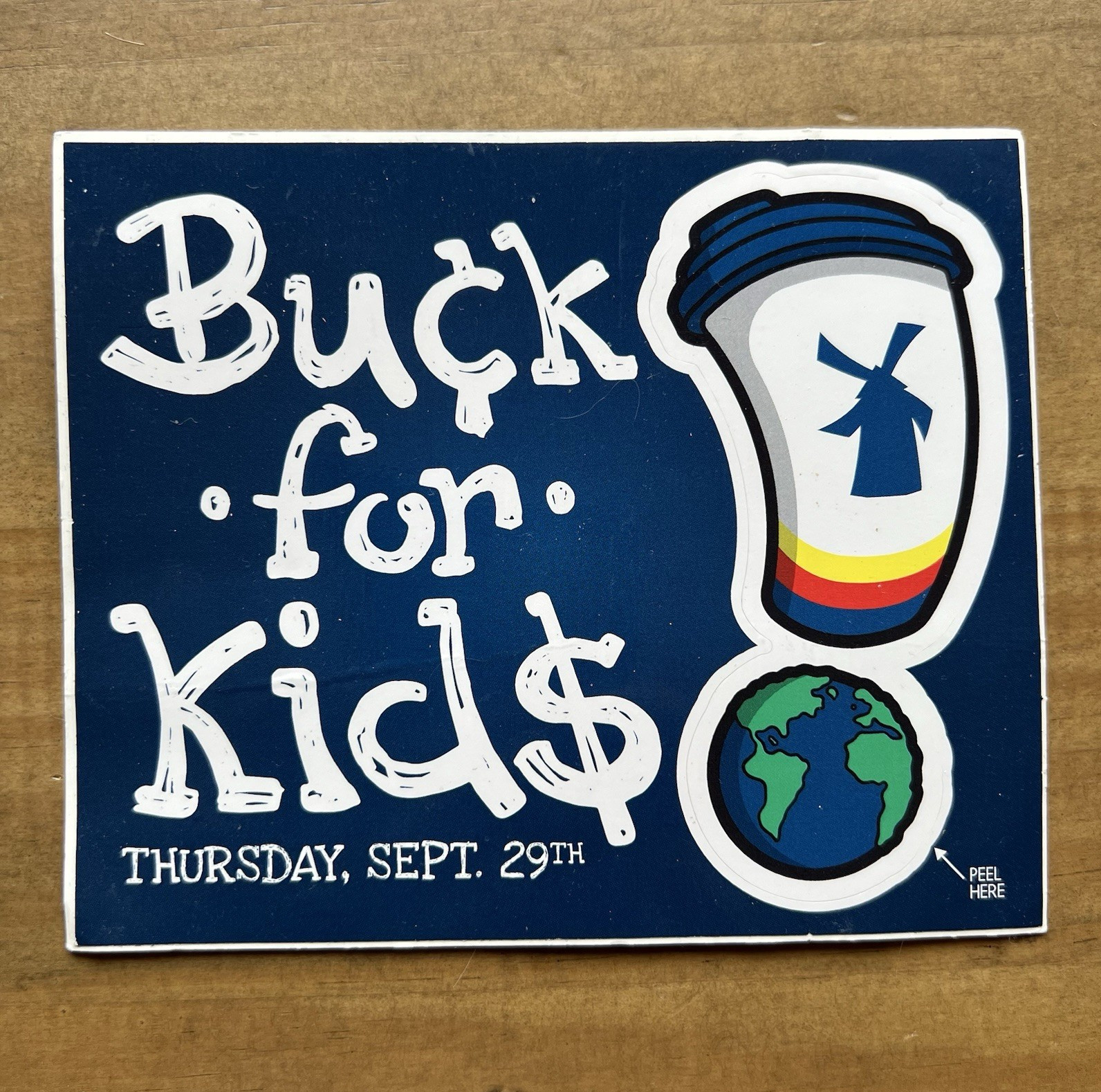 Dutch Bros Vintage Buck For Kids Rare Sticker
