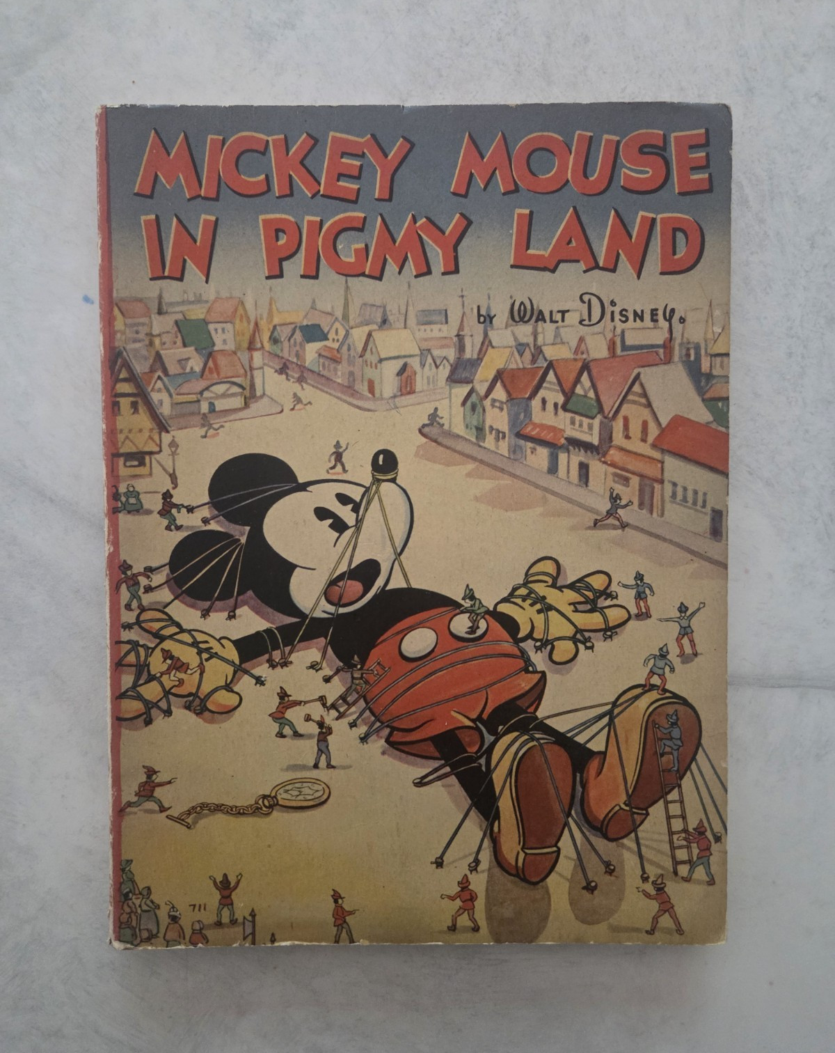 1st Edition Walt Disney Mickey Mouse in Pygmy Land 1936 Book
