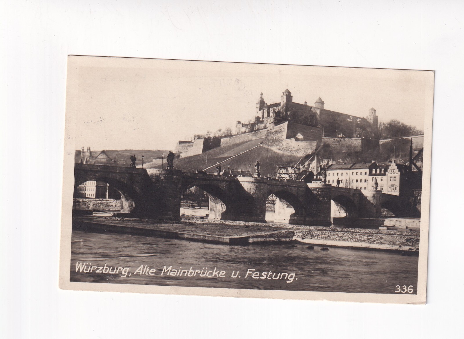 D8215) AK WÜRZBURG - Old Main Bridge and Fortress - OLD Bridge 1930 Postcard