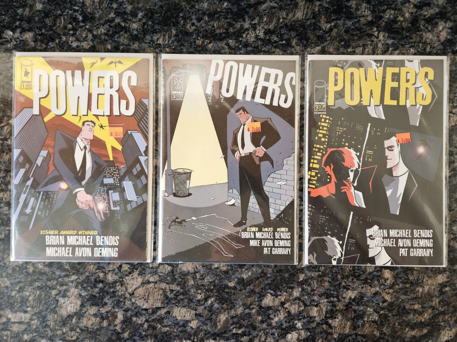 Powers #1, 2, and 3 Image Comics (2000) - Bendis and Oeming - NEW/Boarded/Bagged Powers #1, 2, and 3 Image Comics (2000) - Bendis and Oeming - NEW/Boarded/Bagged