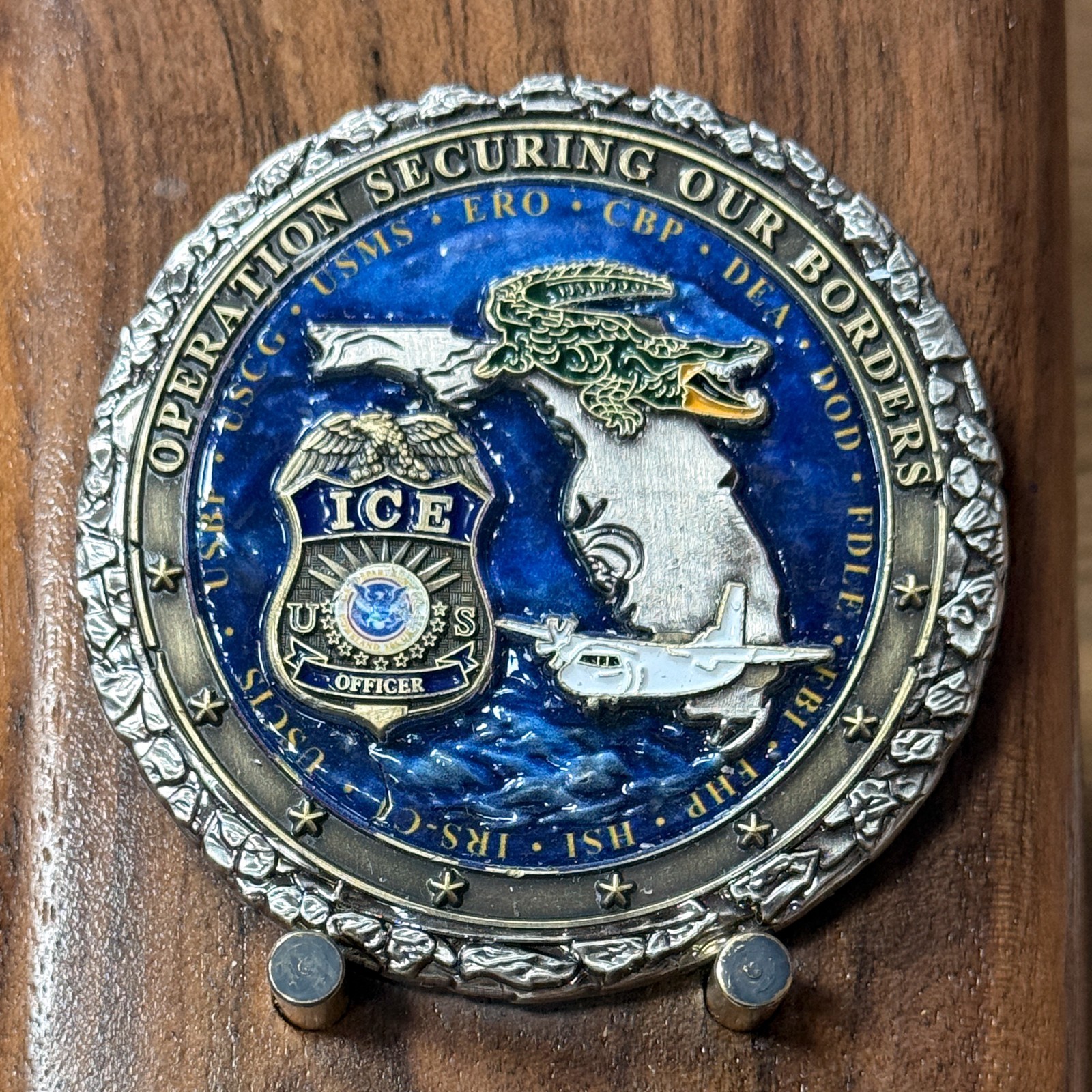 Operation Securing Our Borders ICE Tampa Challenge Coin  M#23