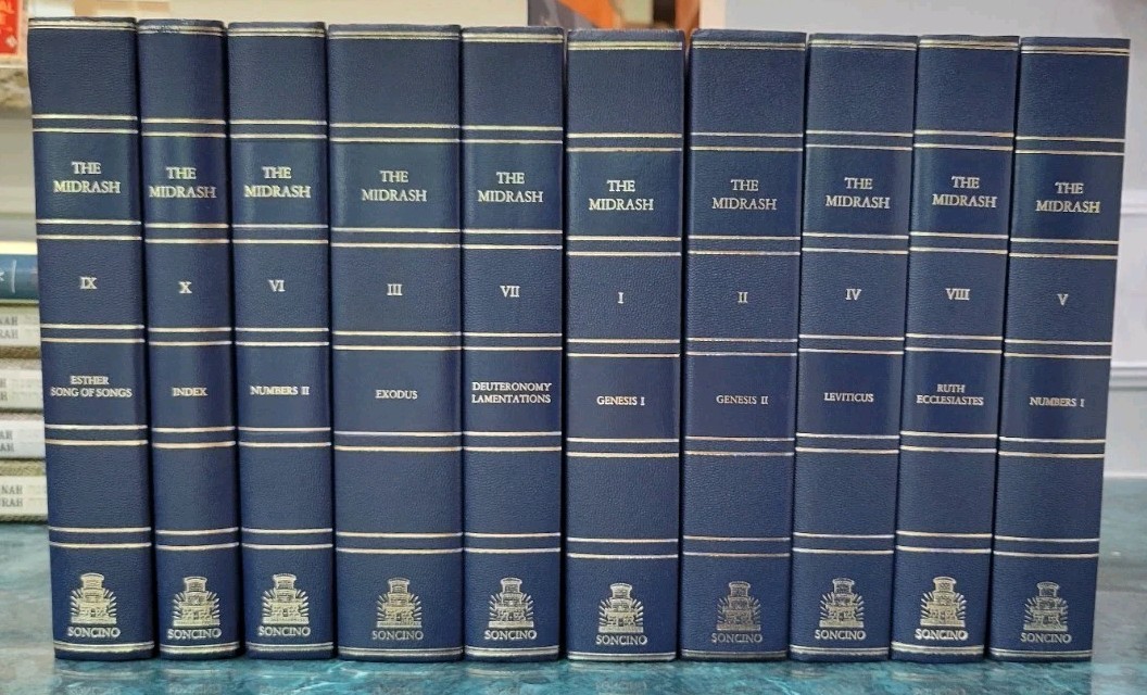 **COMPLETE** 10 Volume Midrash Rabbah In English Translation medrash SONCINO