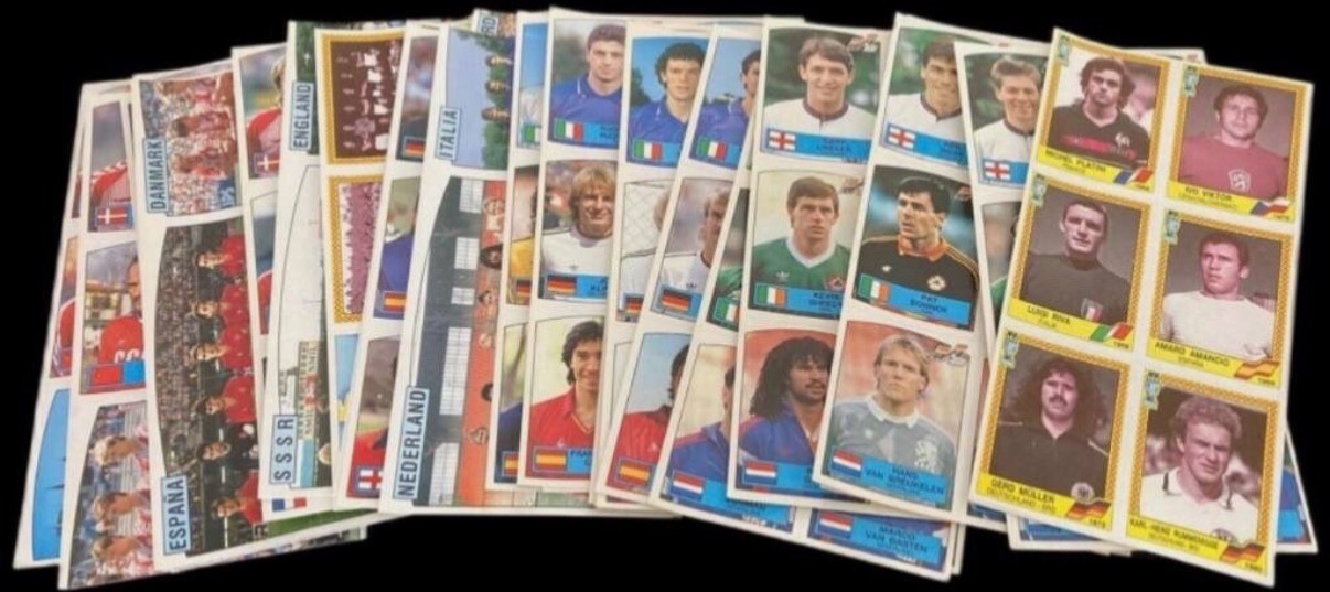PANINI EURO 88 240 DIFFERENT STICKERS 40 SHEETS 1988 EM SET BOW UEFA