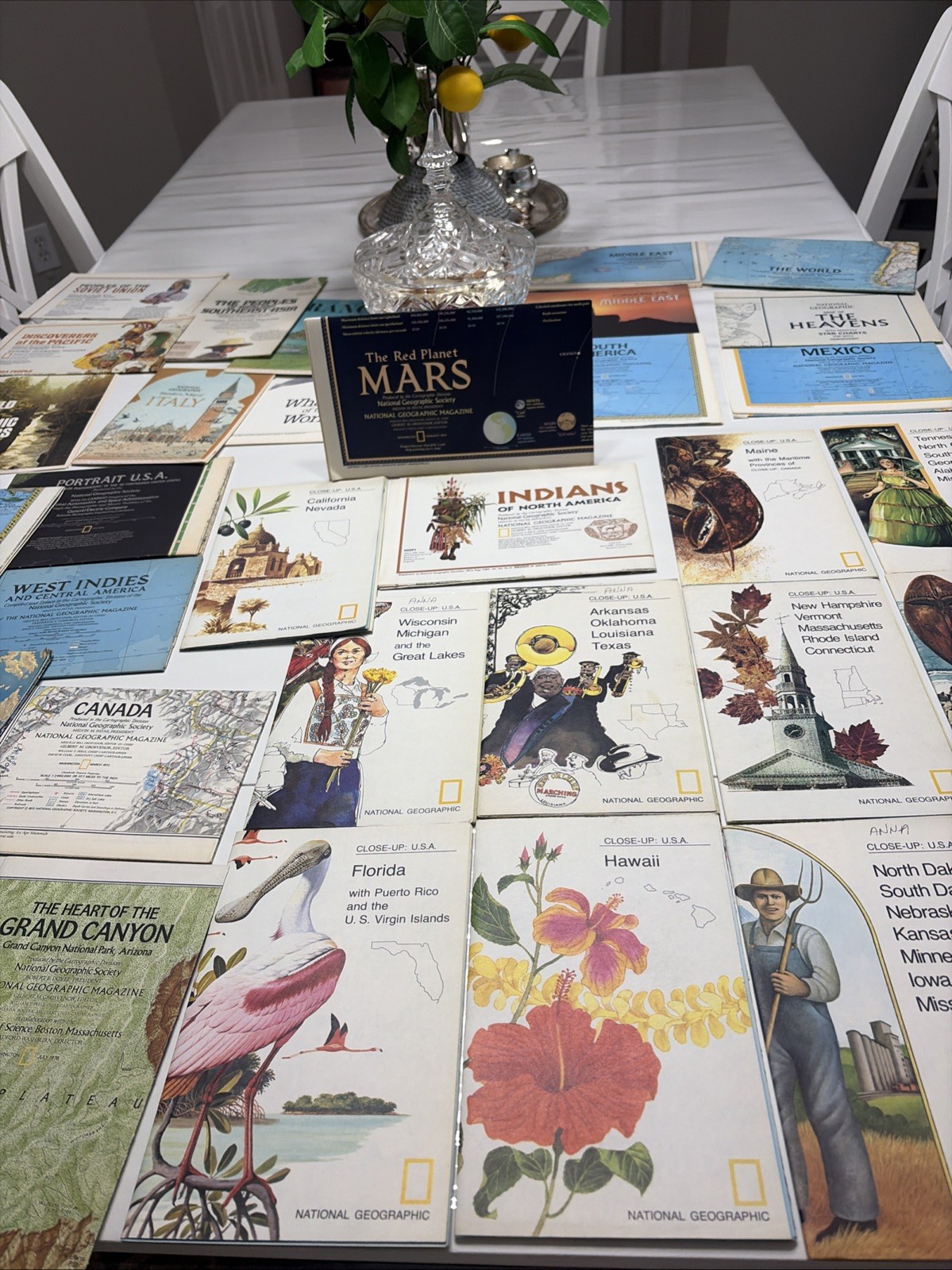 Lot of 35 Vintage 1970s National Geographic Maps US & World Inc 1973 Map