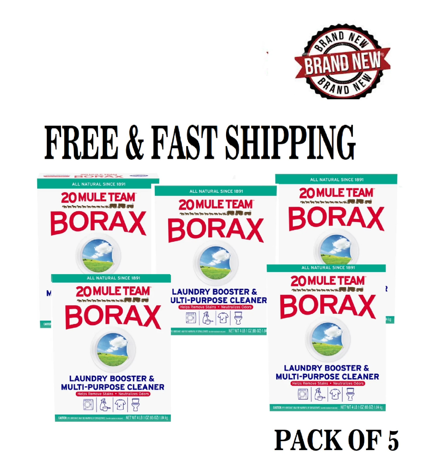 20 Mule Team Borax Laundry Booster Multi Purpose Cleaner 65 oz 20 Mule Team Borax Laundry Booster Multi Purpose Cleaner 65 oz