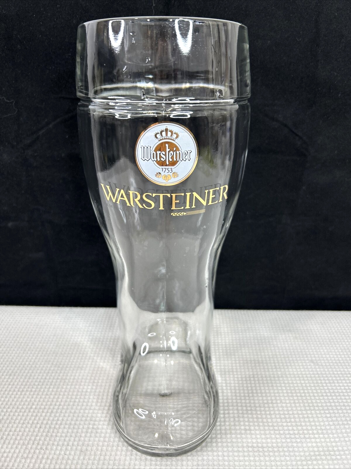 Warsteiner 1 Liter Boot Beer Glass 9.5