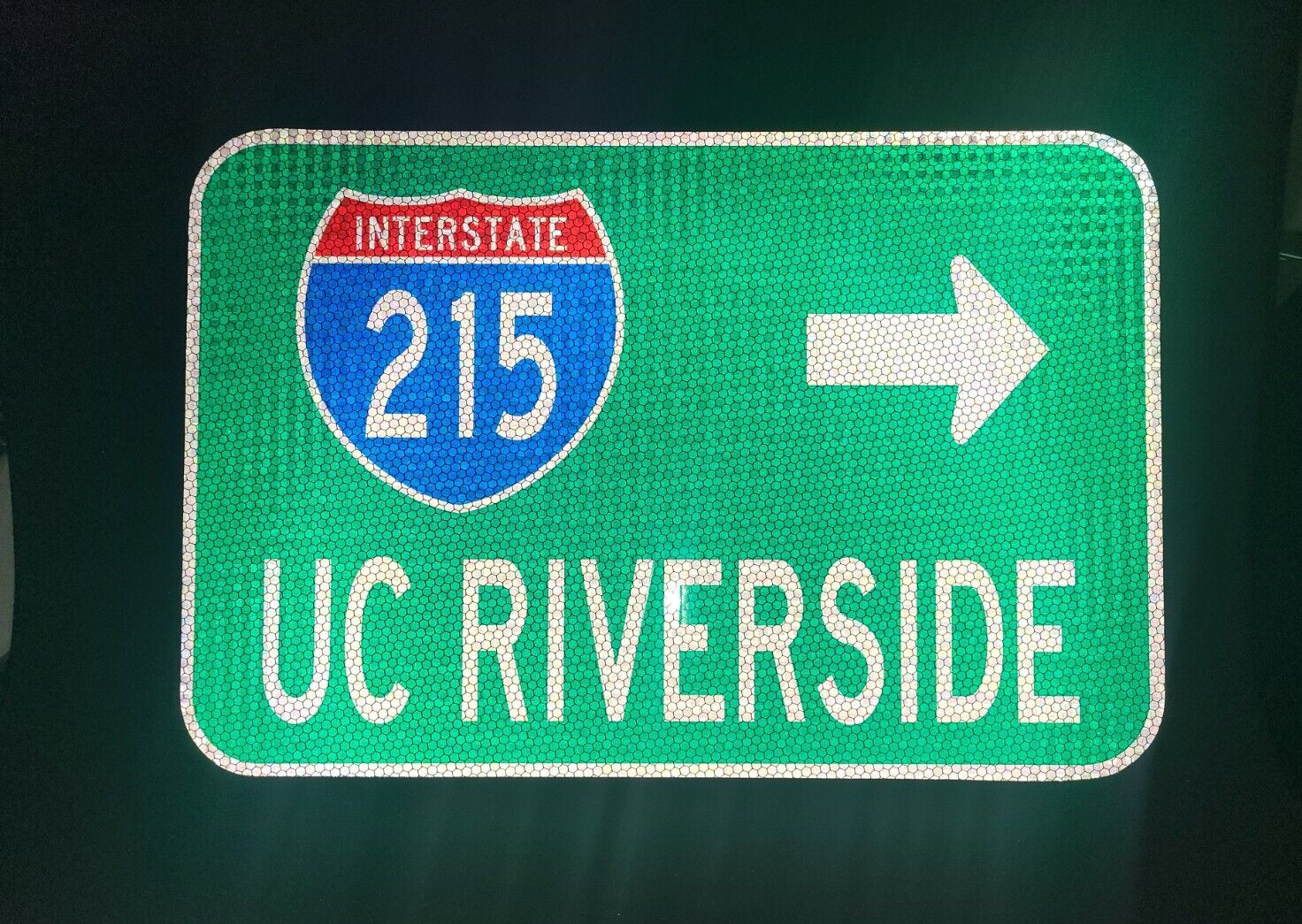 UC Riverside, California route road sign 18x12\