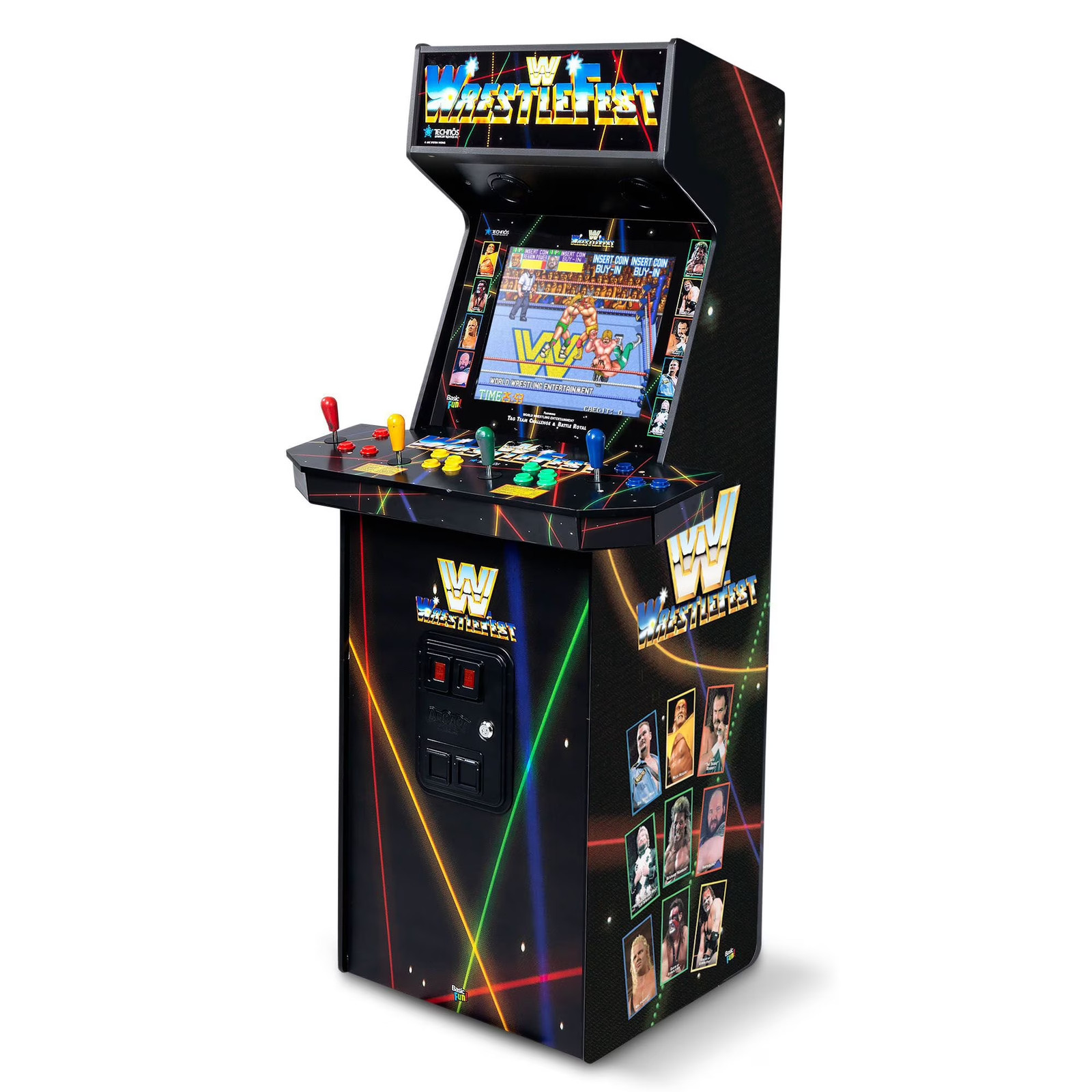 Basic Fun 4 Player WWE Supreme Series Premium Arcade Cabinet
