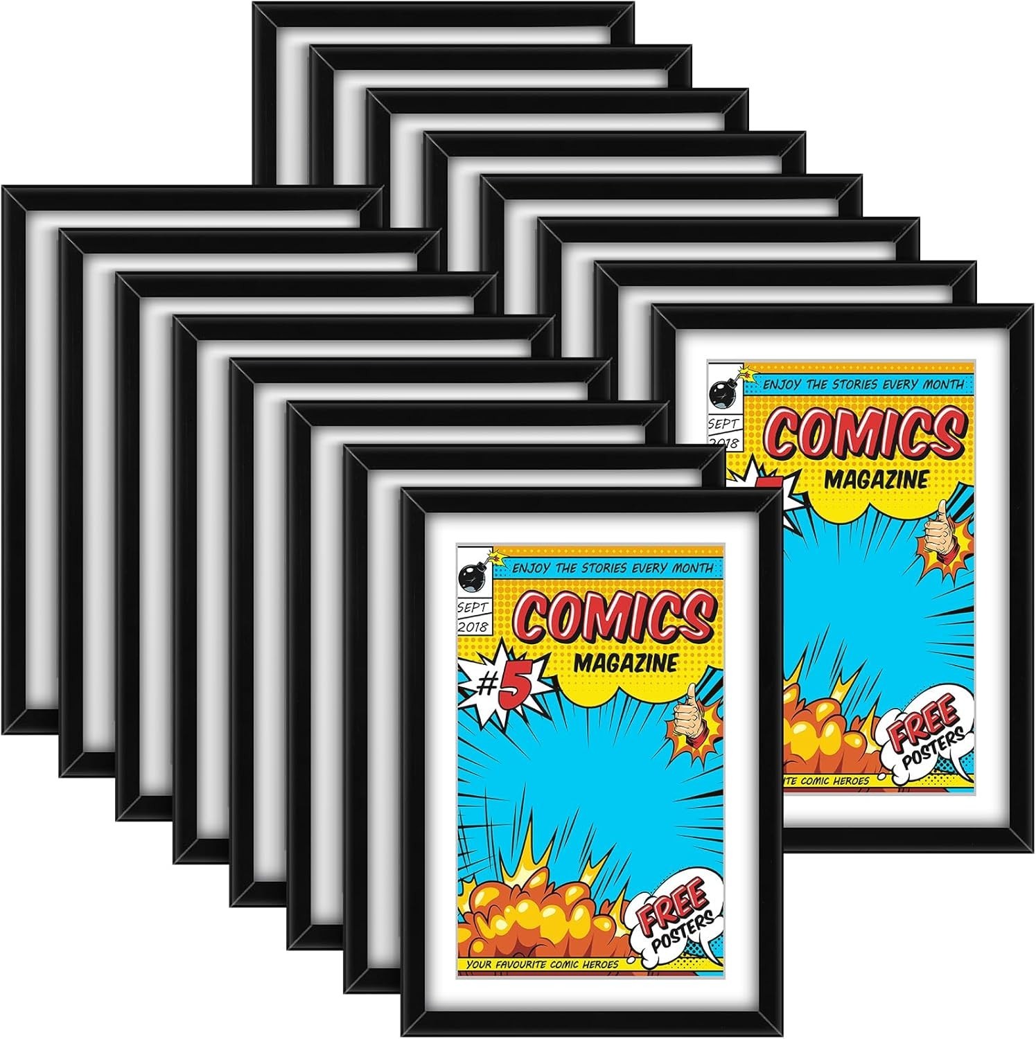 16 Pack Comic Book Frames with UV Protection - Display Current Comics Stylishly 16 Pack Comic Book Frames with UV Protection - Display Current Comics Stylishly