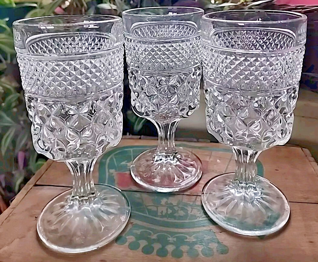VTG Anchor Hocking Glassware X3 Large 6 1/2\
