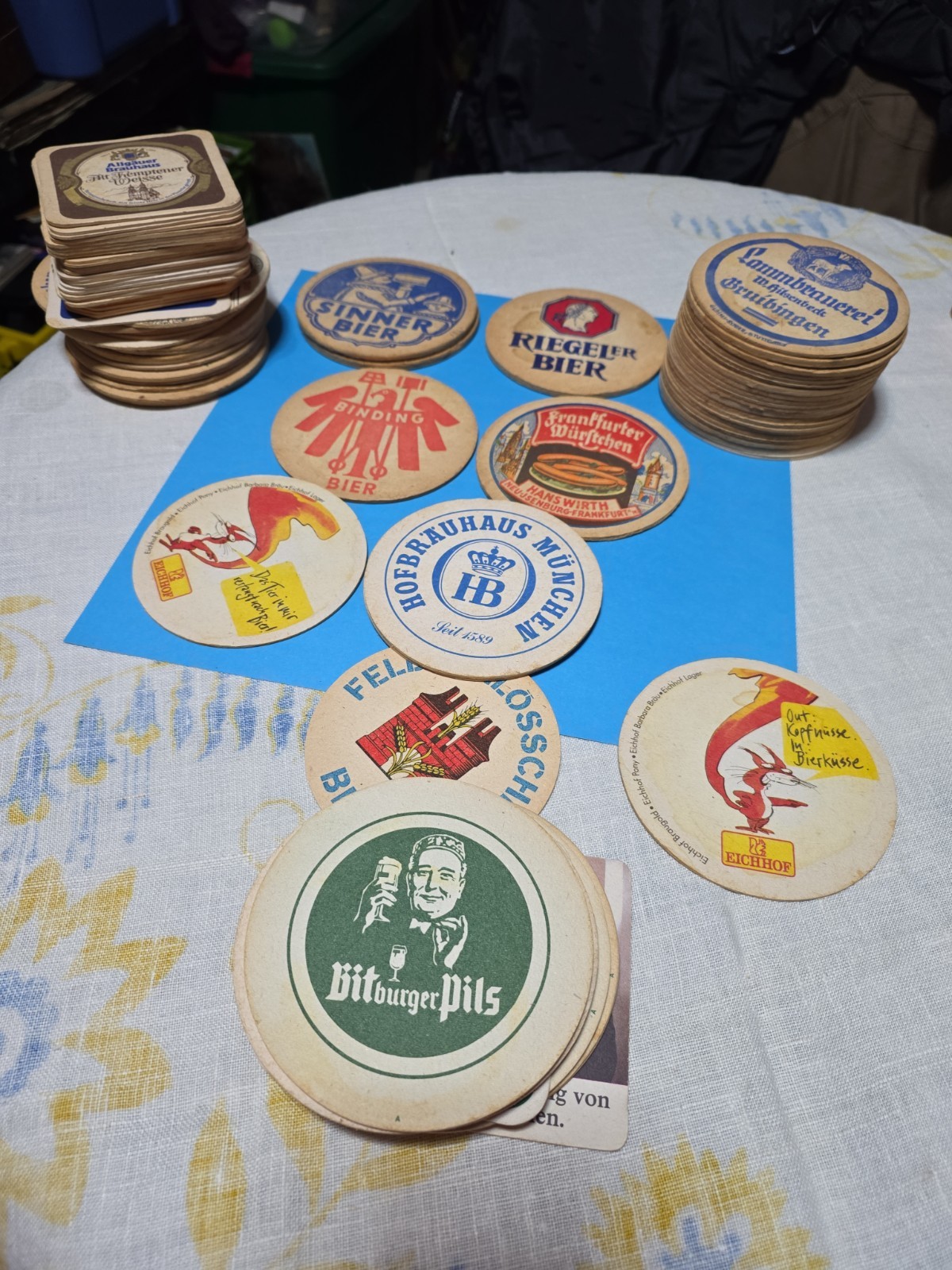 HUGE Vintage Lot Of 85 German Beer Coaster Breweriana