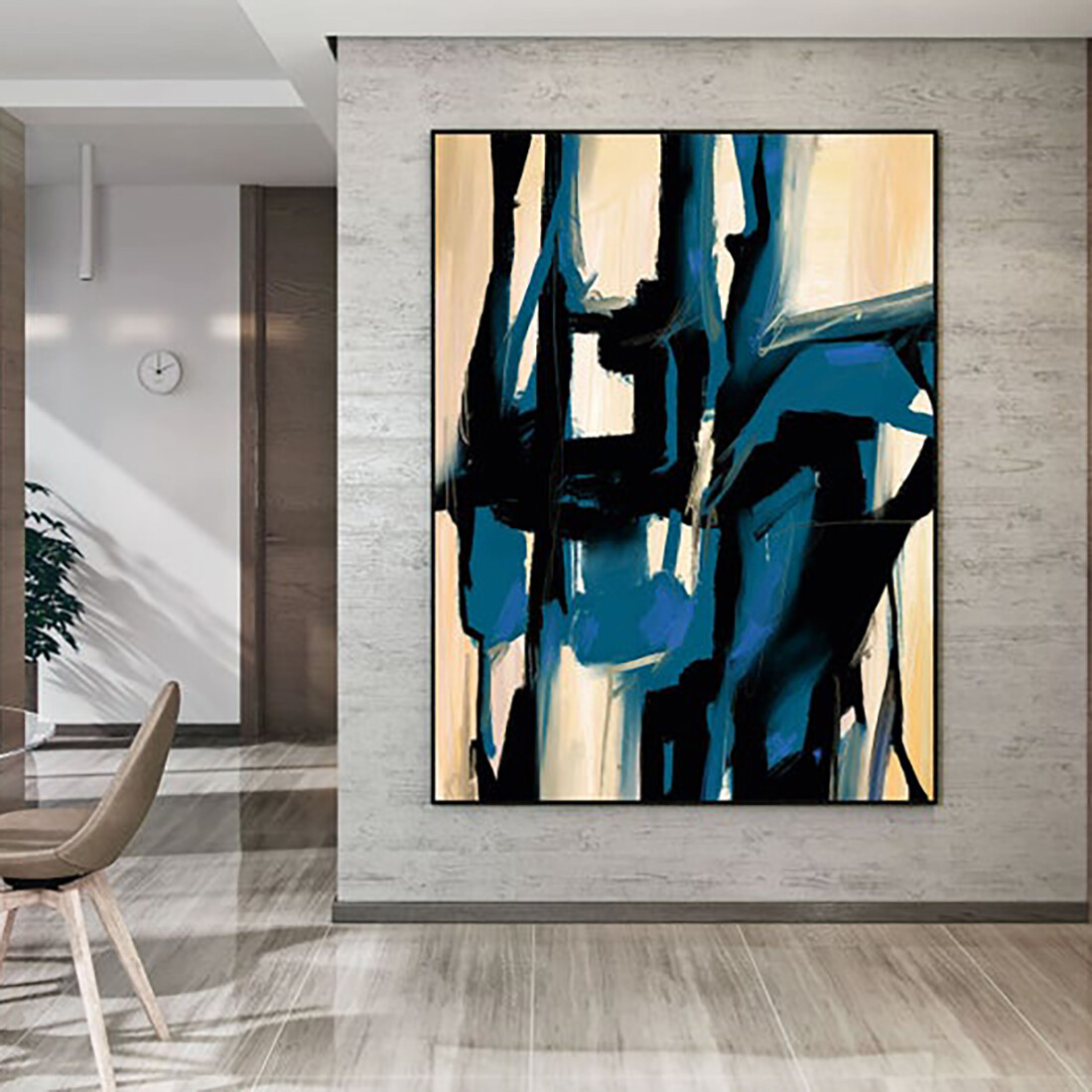 Minimal Abstract Painting Contemporary Painting On Canvas Large Canvas Art Huge