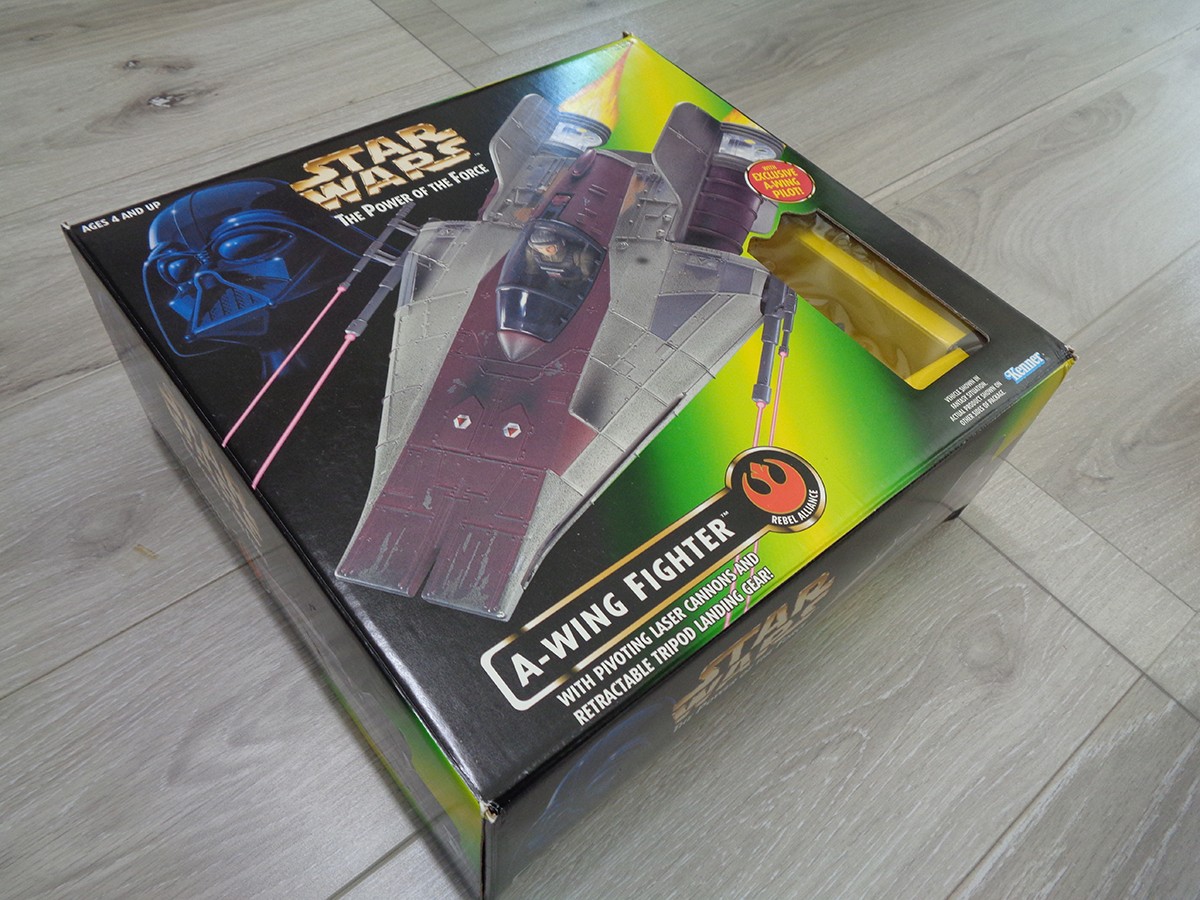 Star Wars A-Wing Fighter 1997 Hasbro Kenner Vintage New Unused Rare