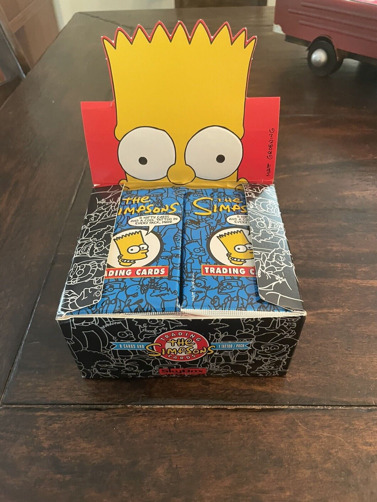 (1) Sealed Pack 1993 Skybox Series 1 The Simpsons From Sealed Box Art De Bart