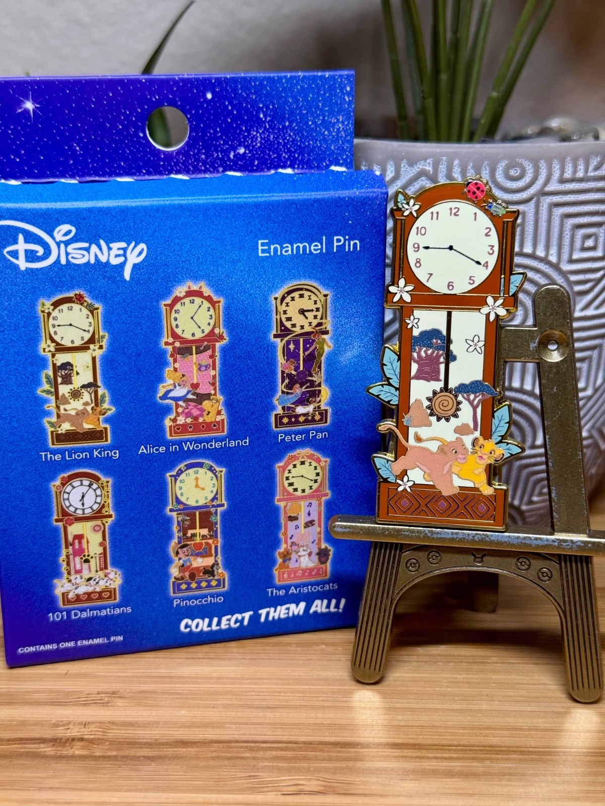 Disney Grandfather Clock Blind Box Enamel Pin - You Choose & Complete Set of 6