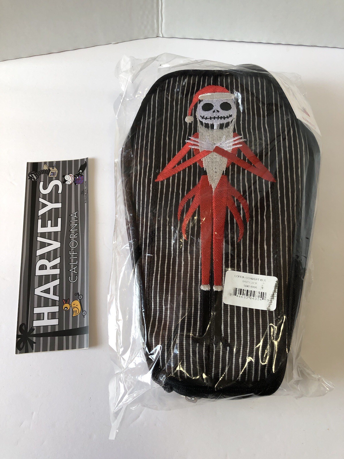 Harvey’s Seatbelt NBC Jack Coffin Convertible Bag NWT Christmas Holiday Striped