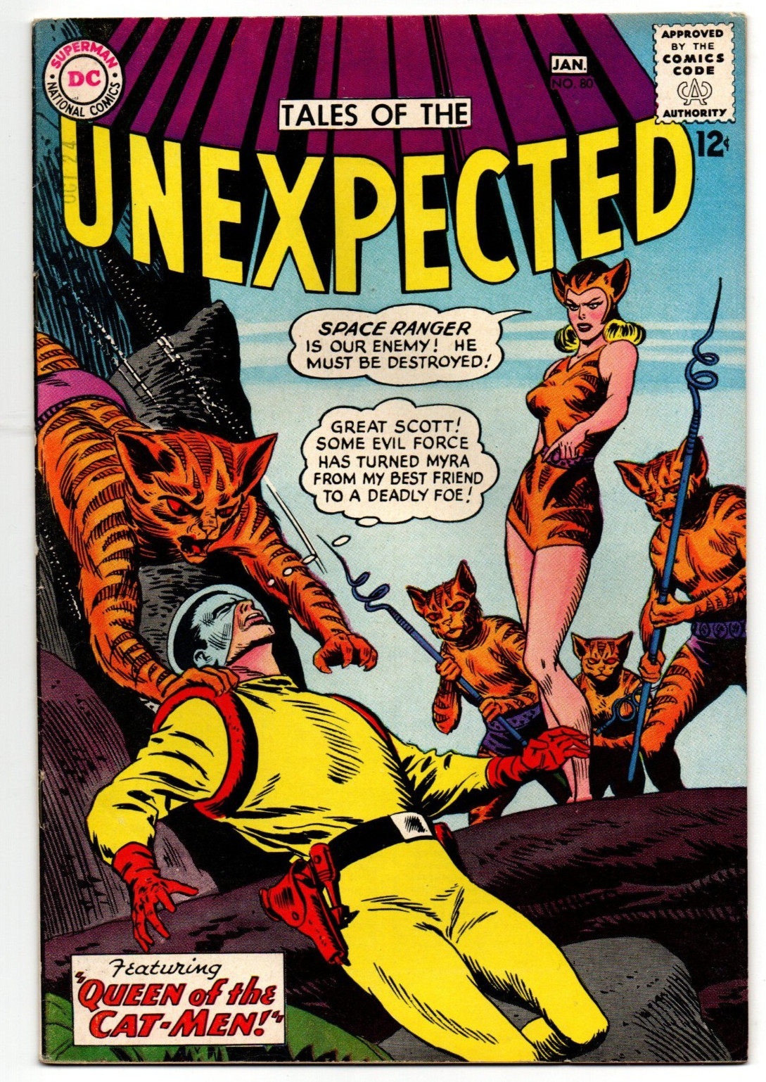 Tales of the Unexpected #80 FN/VF 7.0 Queen of the Cat-Men DC Silver Age 1964