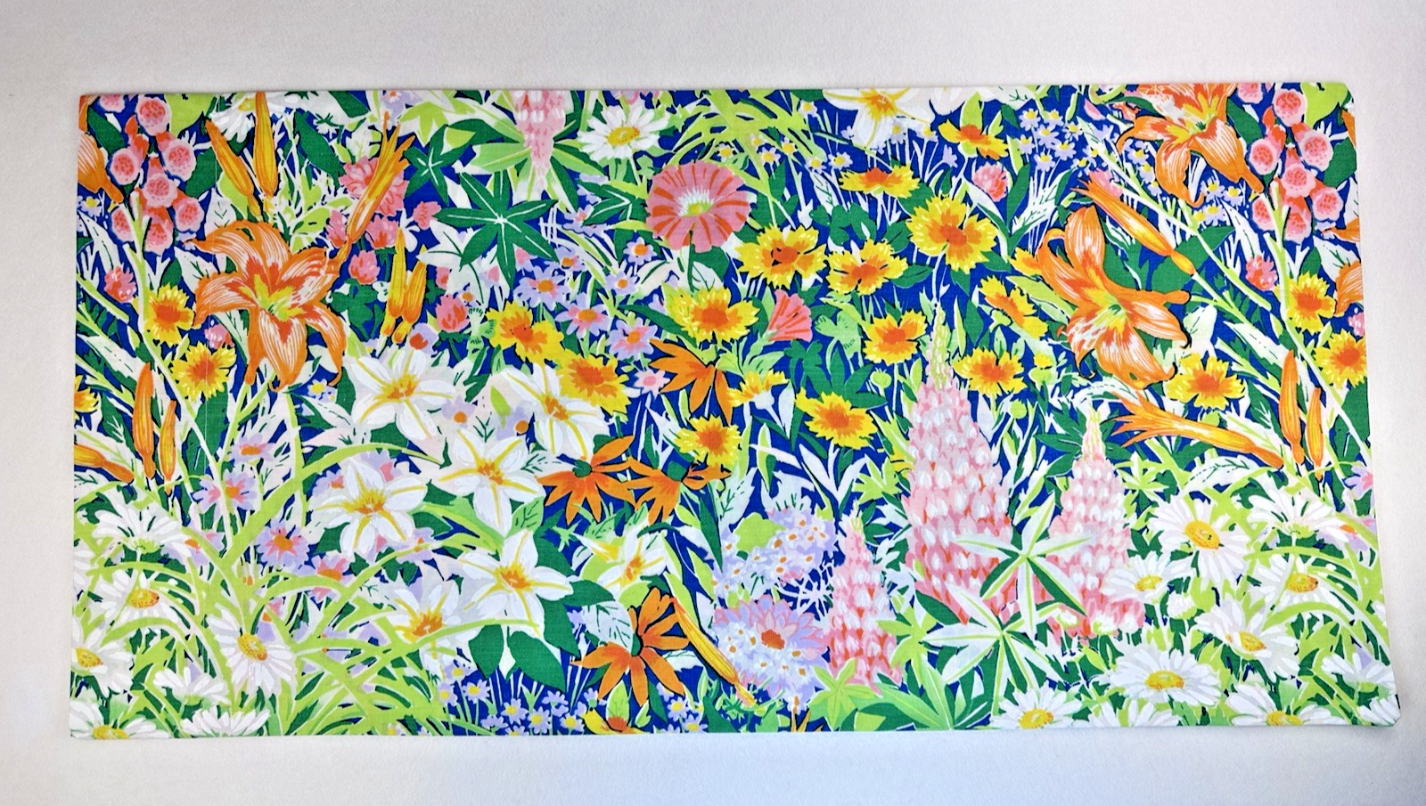2 NEW Vintage MARTEX KING PILLOWCASES - 70s 80s HIGHLAND GARDEN Fabric FLORAL