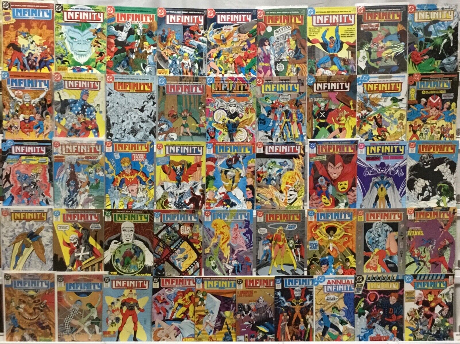 DC Comics Infinity Inc. Run Lot 1-52 Plus Annual 1,2, Special - Missing in Bio