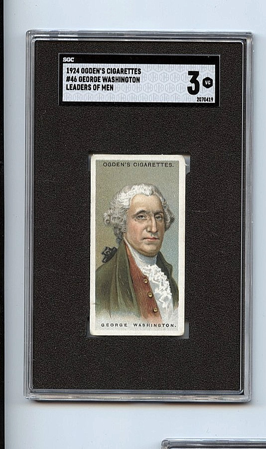 1924 Ogden\'s Cigarettes George Washington Leaders of Men #46 🚀😳💥 SGC Graded 3