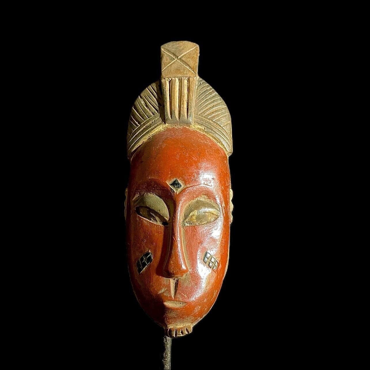 African Tribal Face Mask Wood Hand Carved Wall Face Mask GURO MASK -9243