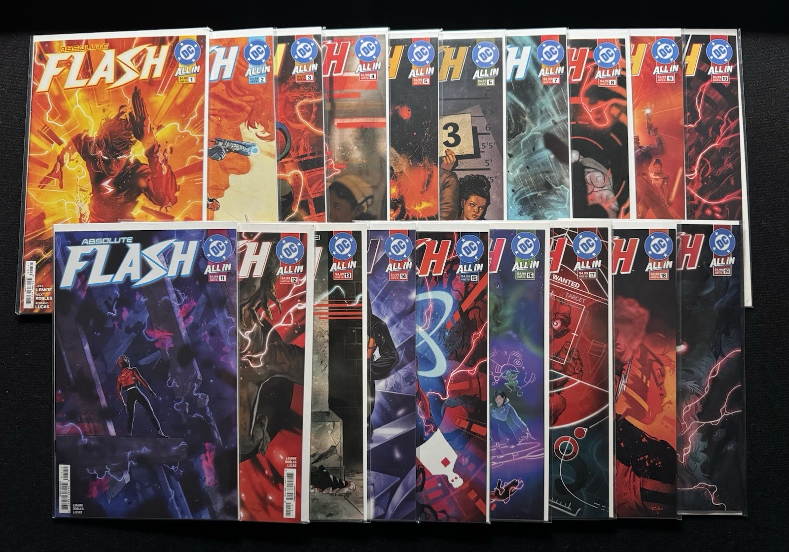 2025 Absolute Flash 1-19 Complete Full Run Lot ALL 1st PRINT Main Cover A Set NM