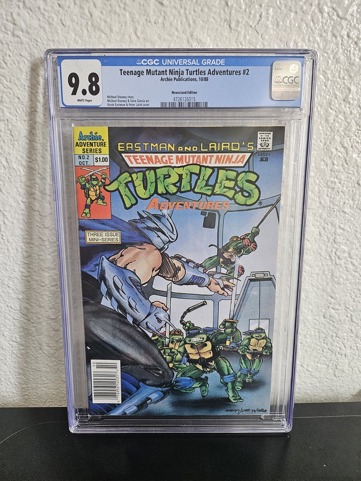 Eastman And Laird's #2 Archie Teenage Mutant Ninja Turtles Comic 10/88- CGC 9.8