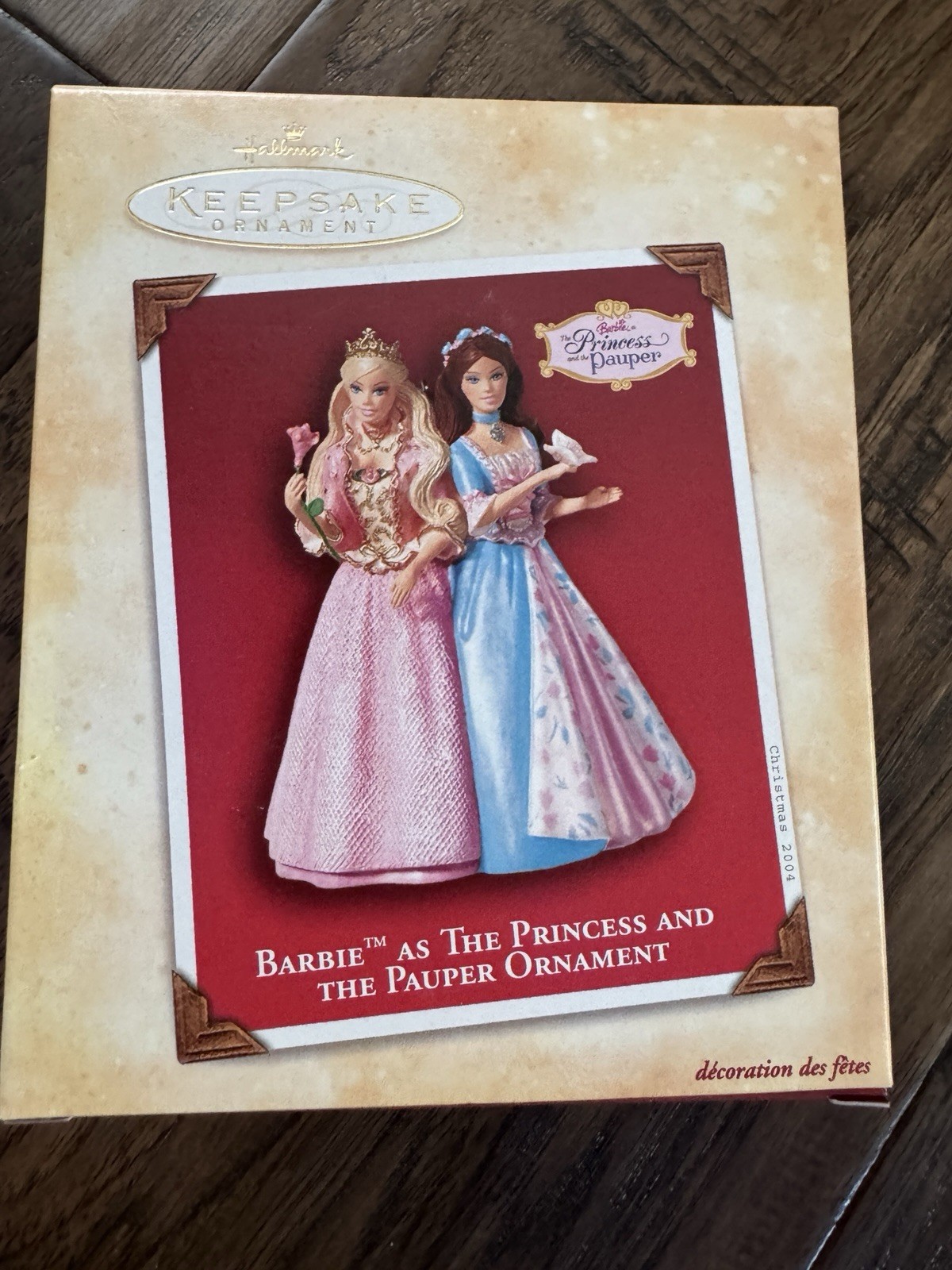 HALLMARK 2004 BARBIE AS THE PRINCESS AND THE PAUPER ORNAMENT