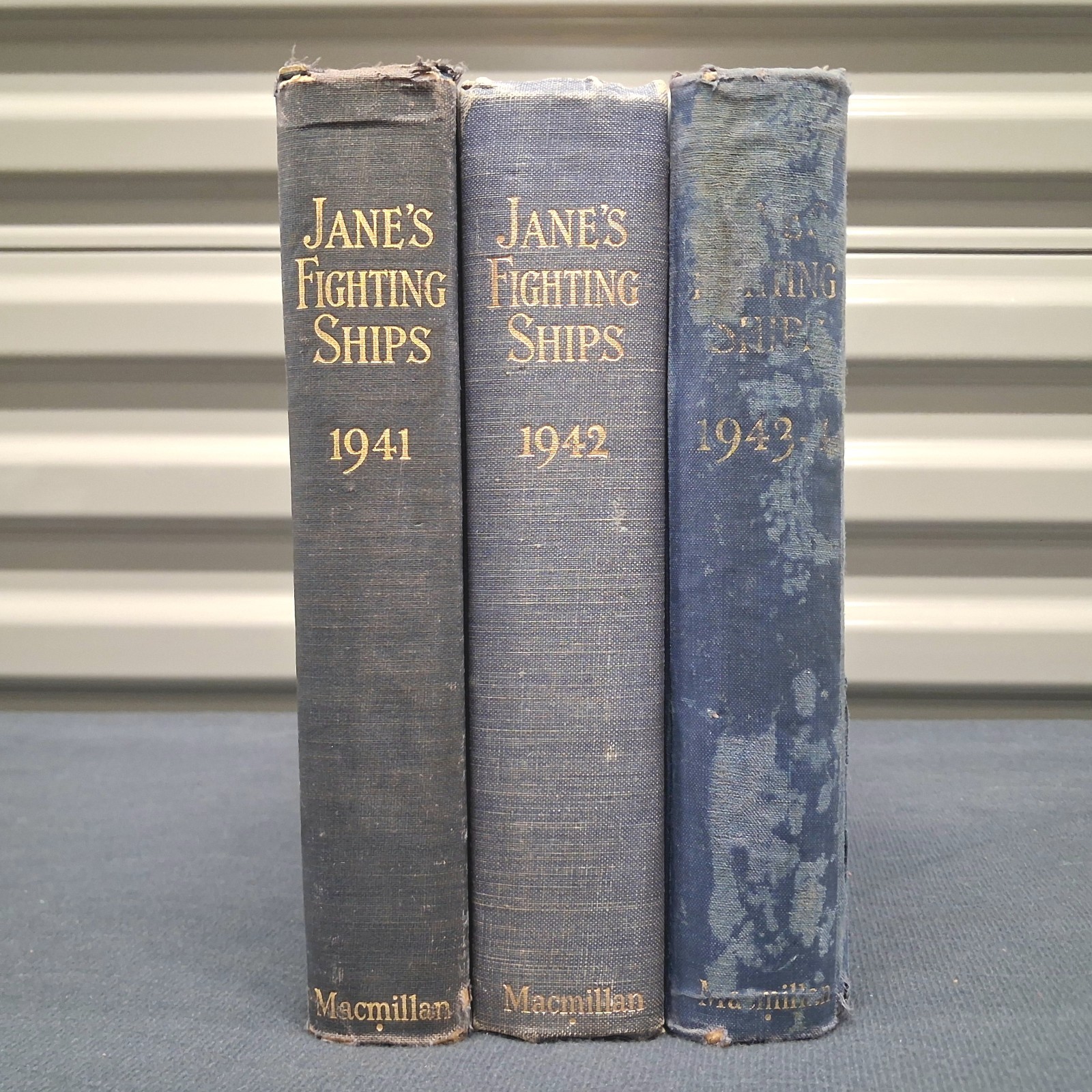 Janes Fighting Ships WW2 1941 1942 1943-44 Hardcover Book Lot Naval Reference Janes Fighting Ships WW2 1941 1942 1943-44 Hardcover Book Lot Naval Reference