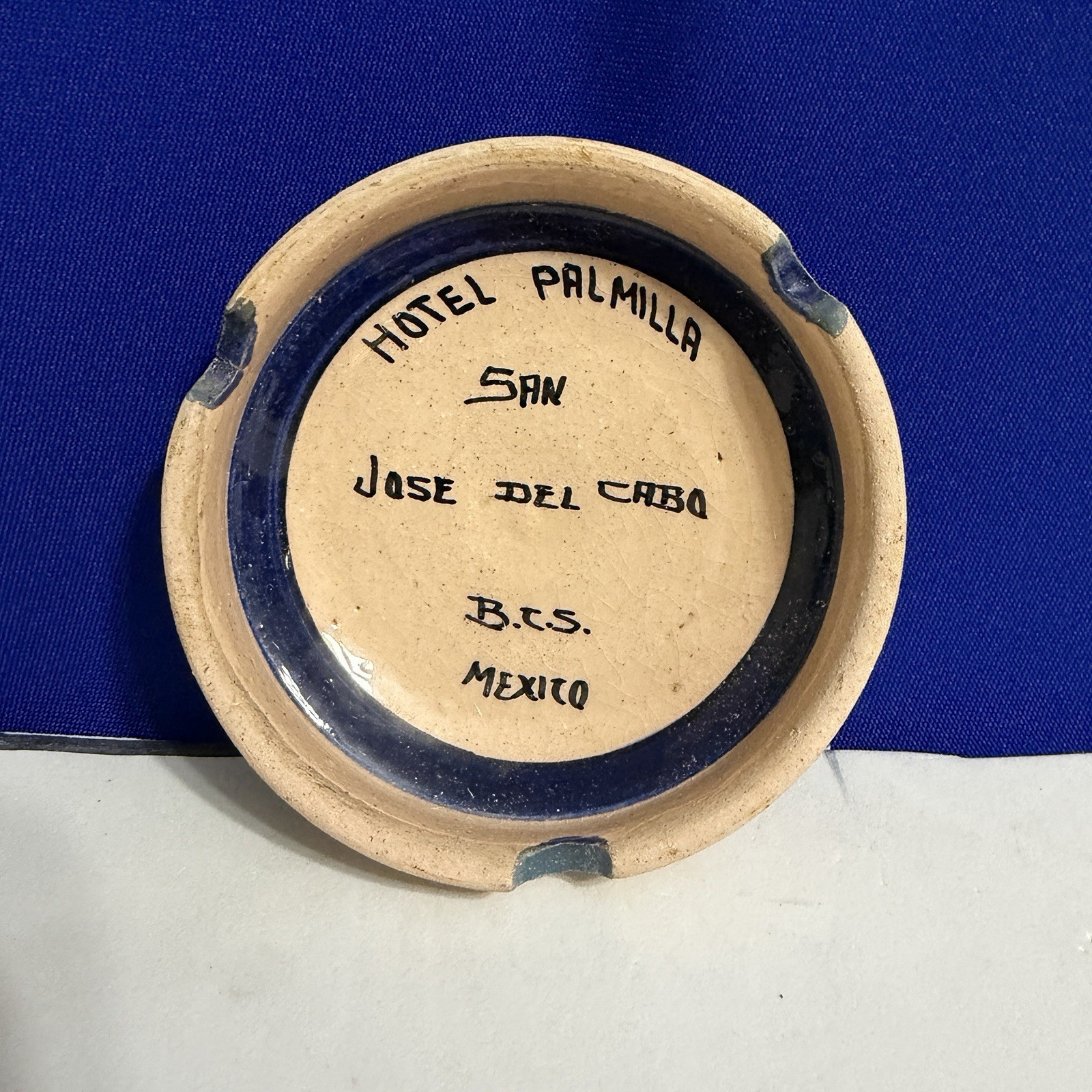 Vintage 1960s Hotel Palmilla San Jose del Cabo B.C.S. Mexico Pottery Ashtray