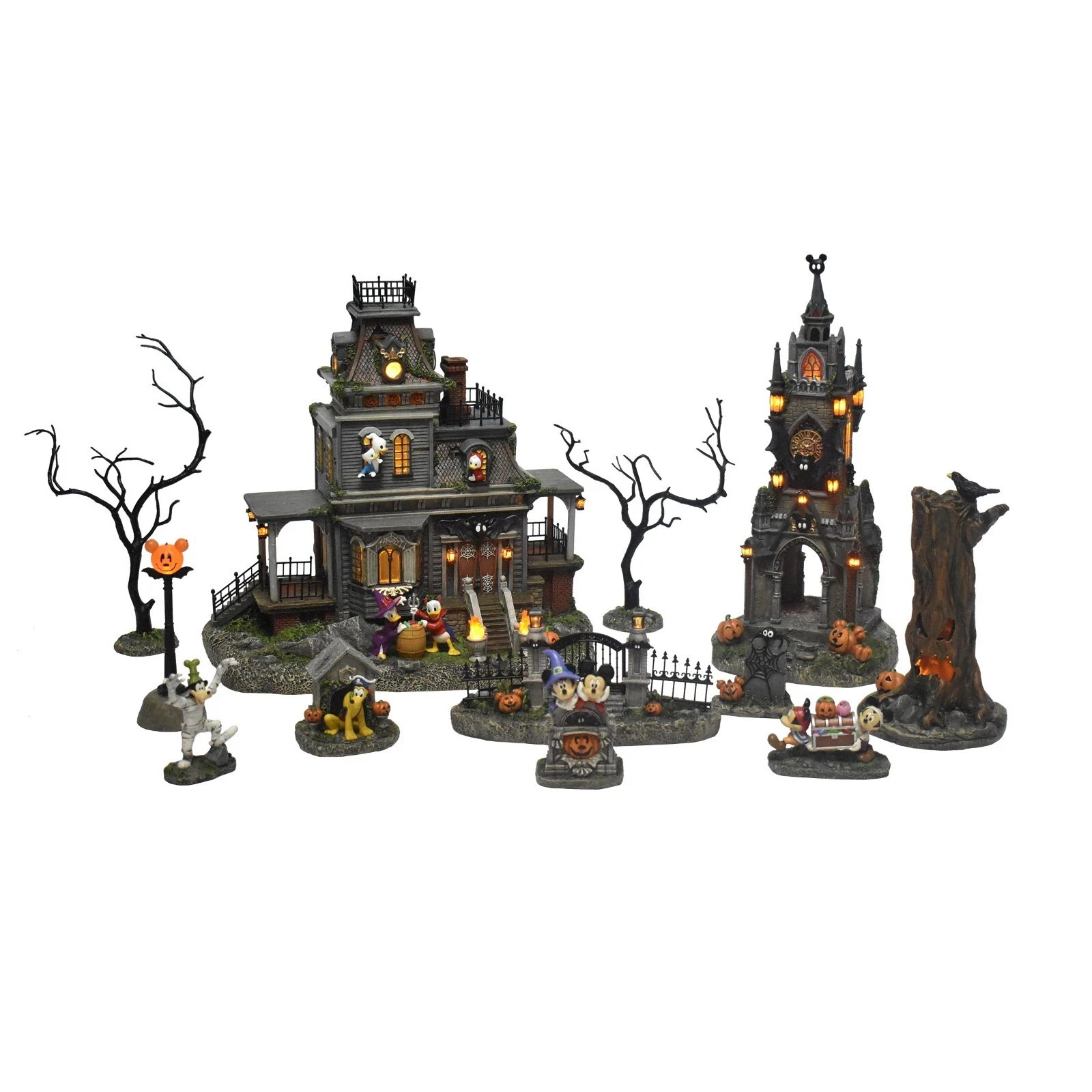 Disney 12 Piece Halloween Village Set 1598494 Sealed Disney 12 Piece Halloween Village Set 1598494 Sealed