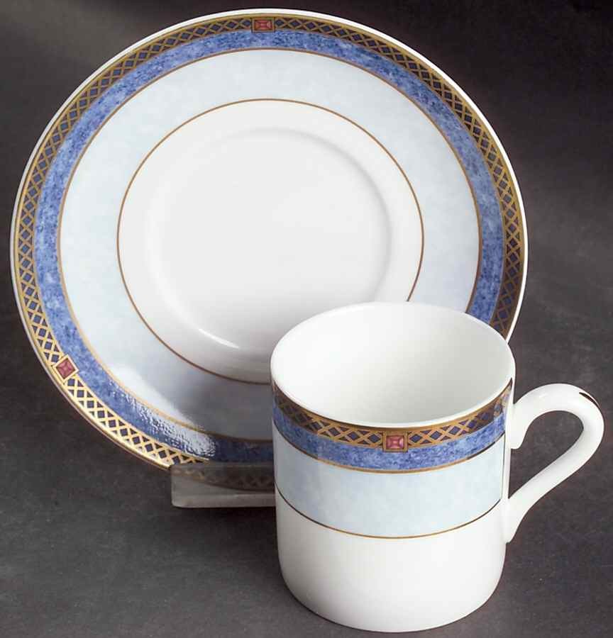 Wedgwood Valencia Bond Shape Demitasse Cup & Saucer 1918873