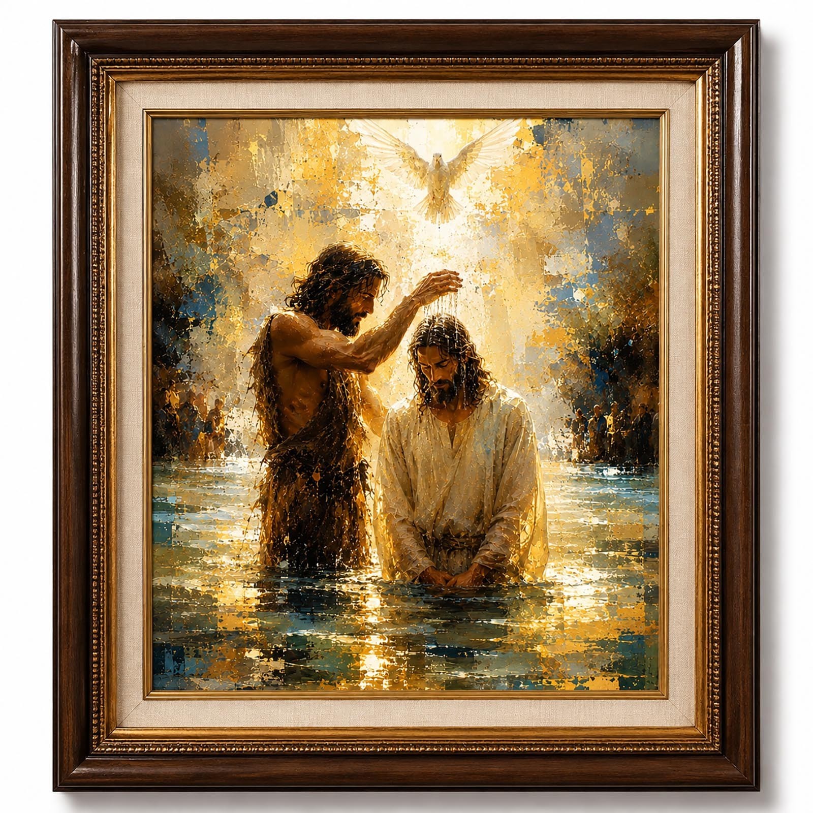 John Baptizing Jesus Christ Canvas Print 8x10 Christian Wall Art Decor Unframed John Baptizing Jesus Christ Canvas Print 8x10 Christian Wall Art Decor Unframed