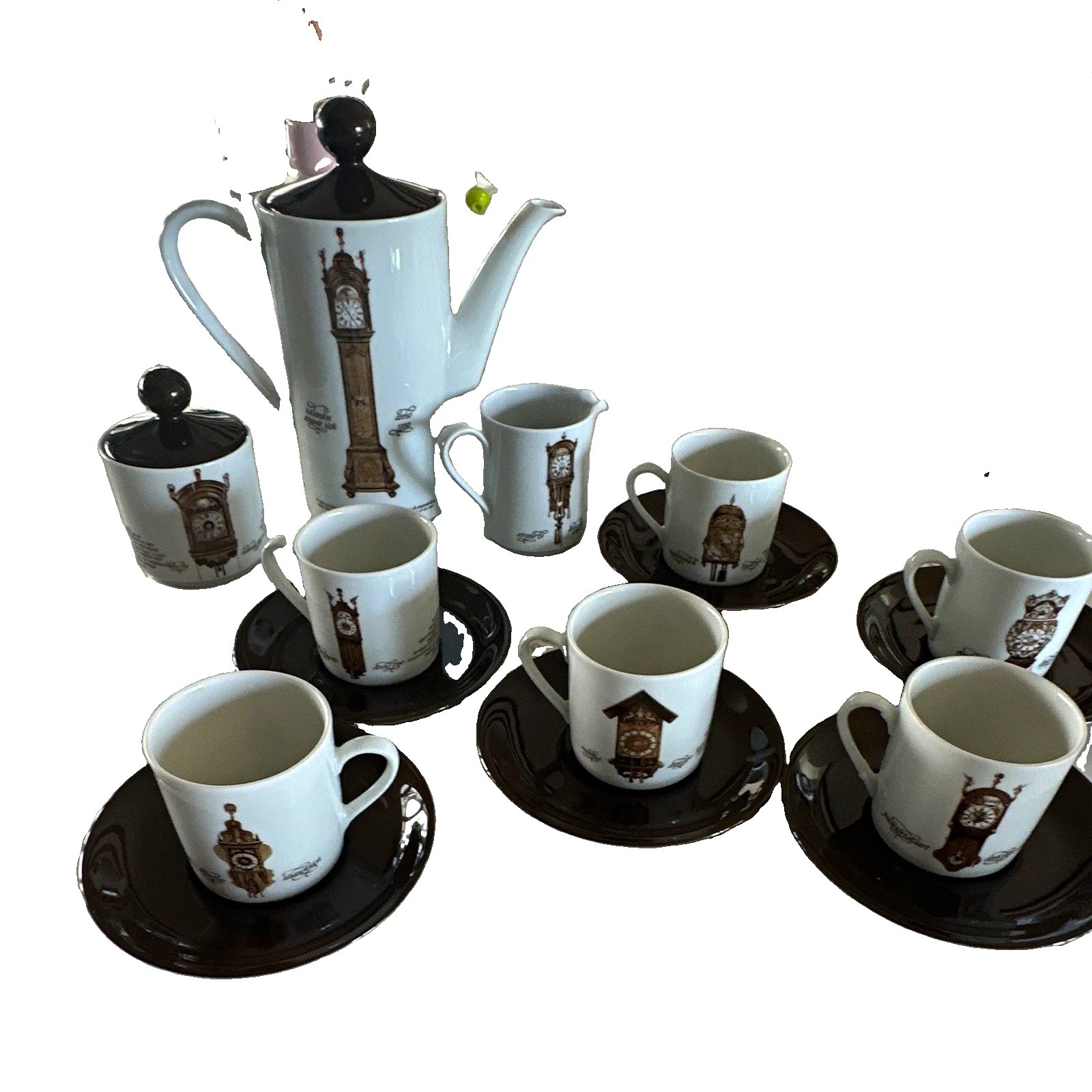 Vintage Mitterteich Porzellan Bavaria Coffee Pot Set Clocks Tea Set Vintage Mitterteich Porzellan Bavaria Coffee Pot Set Clocks Tea Set