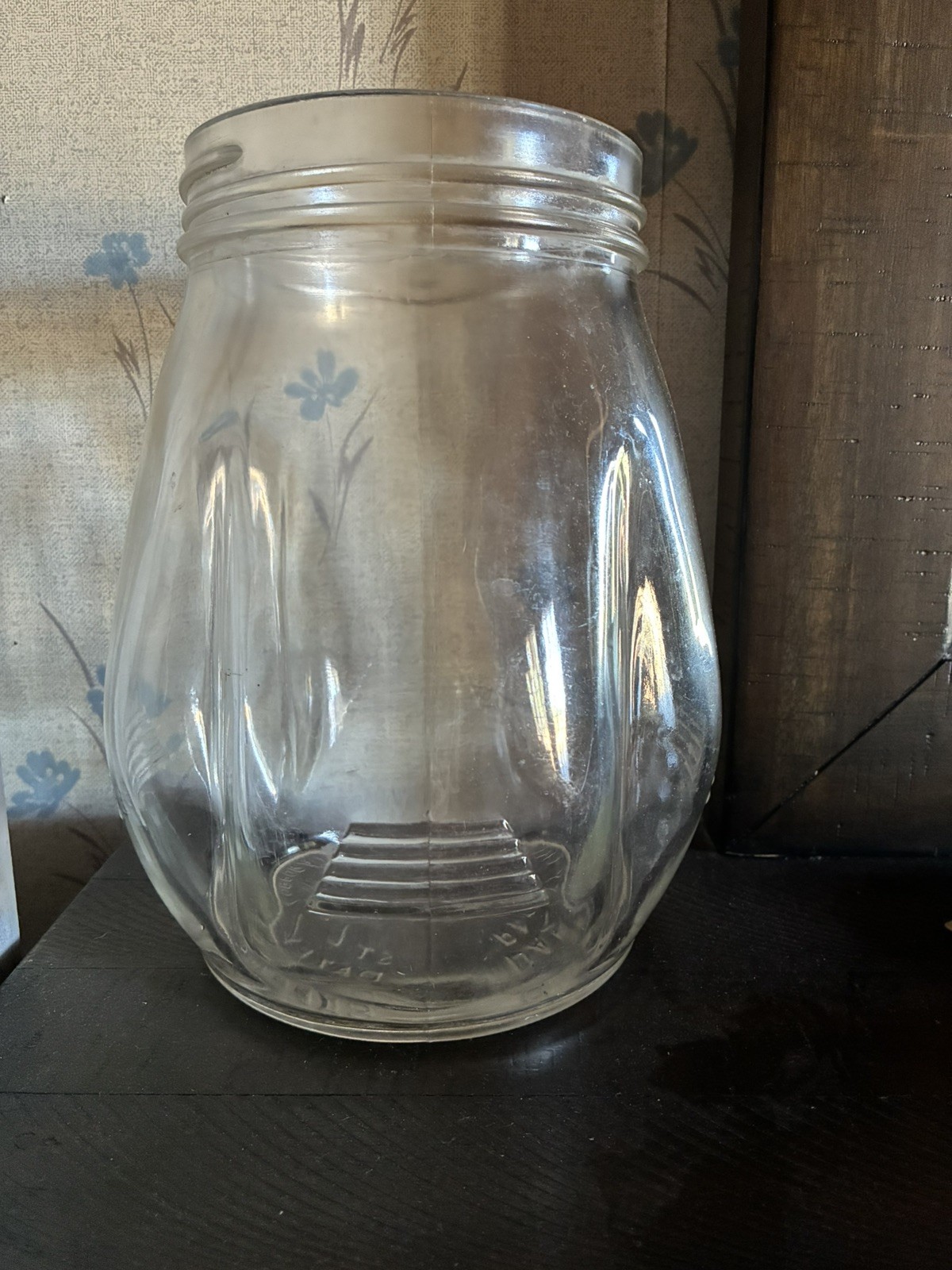 Vintage Dazey #4 Glass Churn Jar 1 Gallon Tulip Style St Louis Missouri