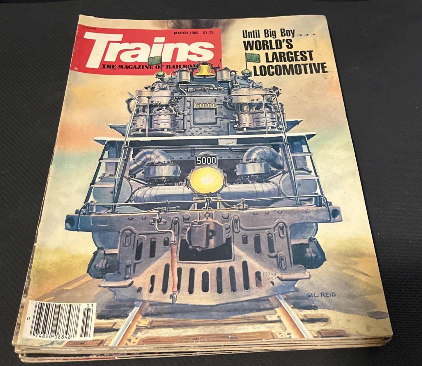 Lot 6 Vintage TRAINS Magazines (1980 - 84) UP 3985 Steam, Amtrak Floridian, B&M