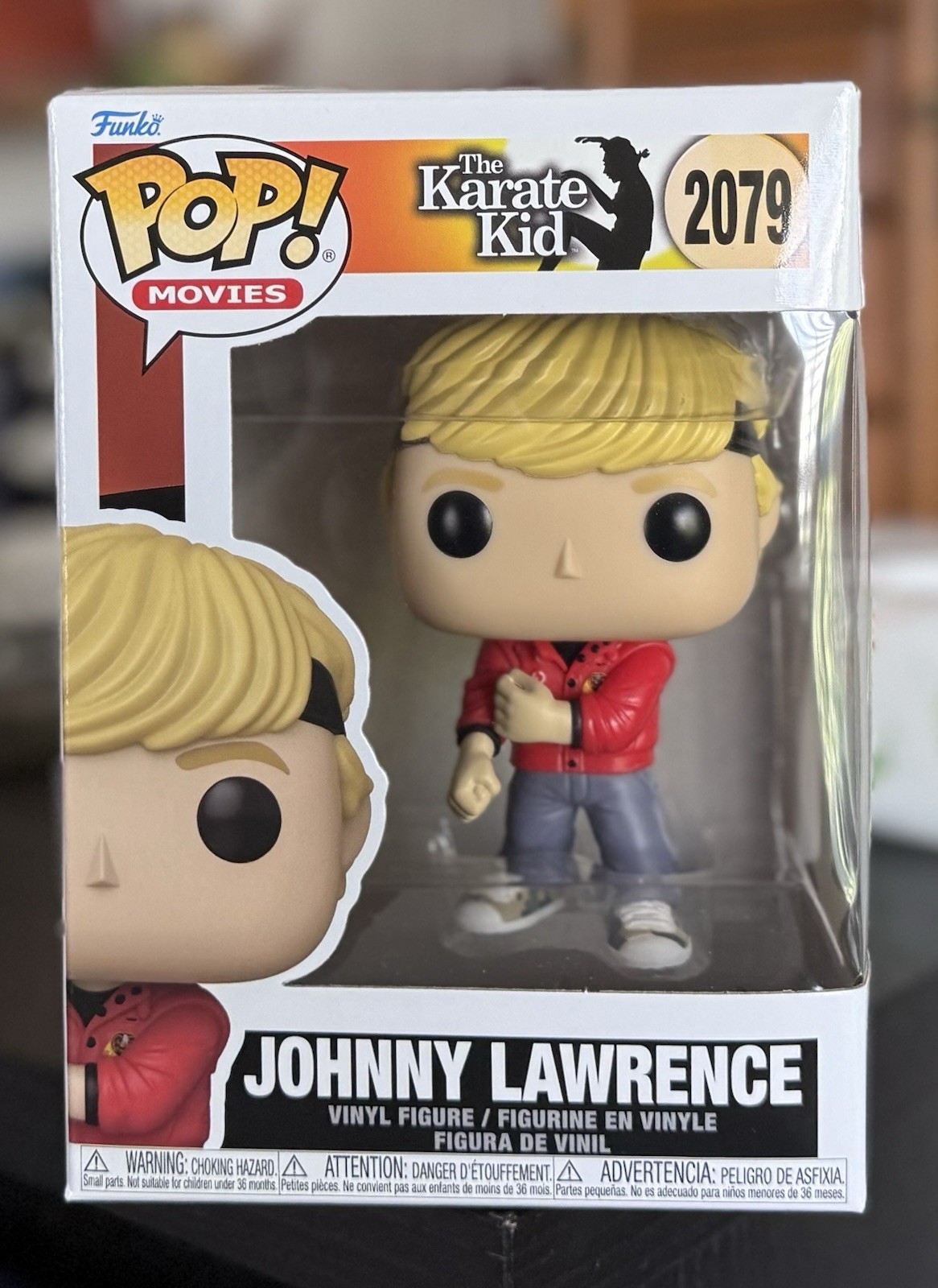 Funko POP Movies: JOHNNY LAWRENCE #2079 The Karate Kid w/Protector IN HAND
