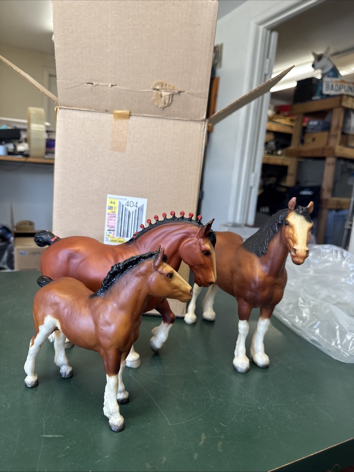 Vintage Breyer JC Penny # 8034 Clydesdale Family Set ORIGINAL BOX