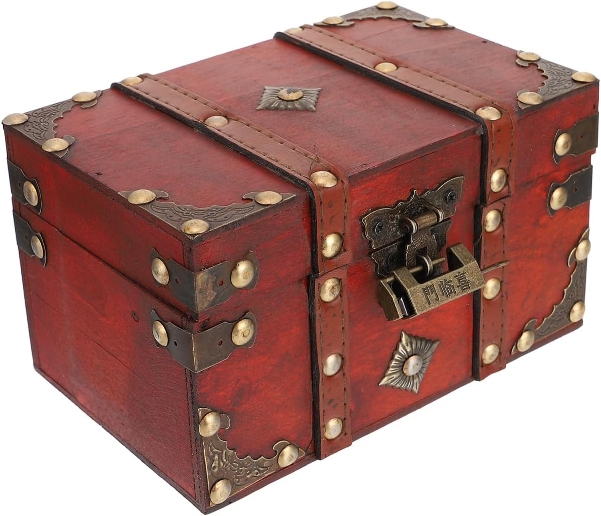 Treasure Chest Vintage Wooden 18 * 11.8cm Storage Box Handmade Decorative Chest Treasure Chest Vintage Wooden 18 * 11.8cm Storage Box Handmade Decorative Chest