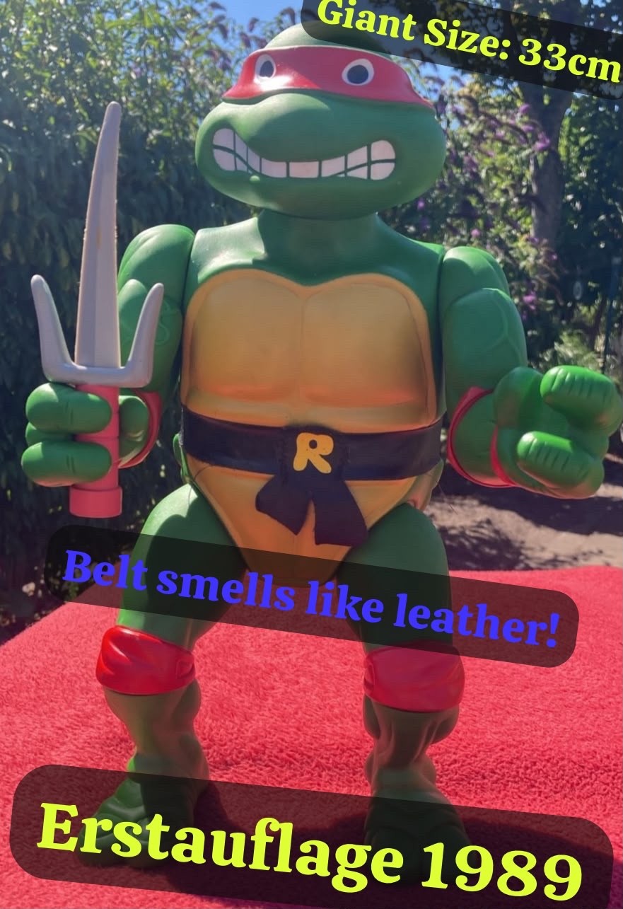 TMNT Giant Size Raphael Figure 1989 Playmates 13\ TMNT Giant Size Raphael Figure 1989 Playmates 13\