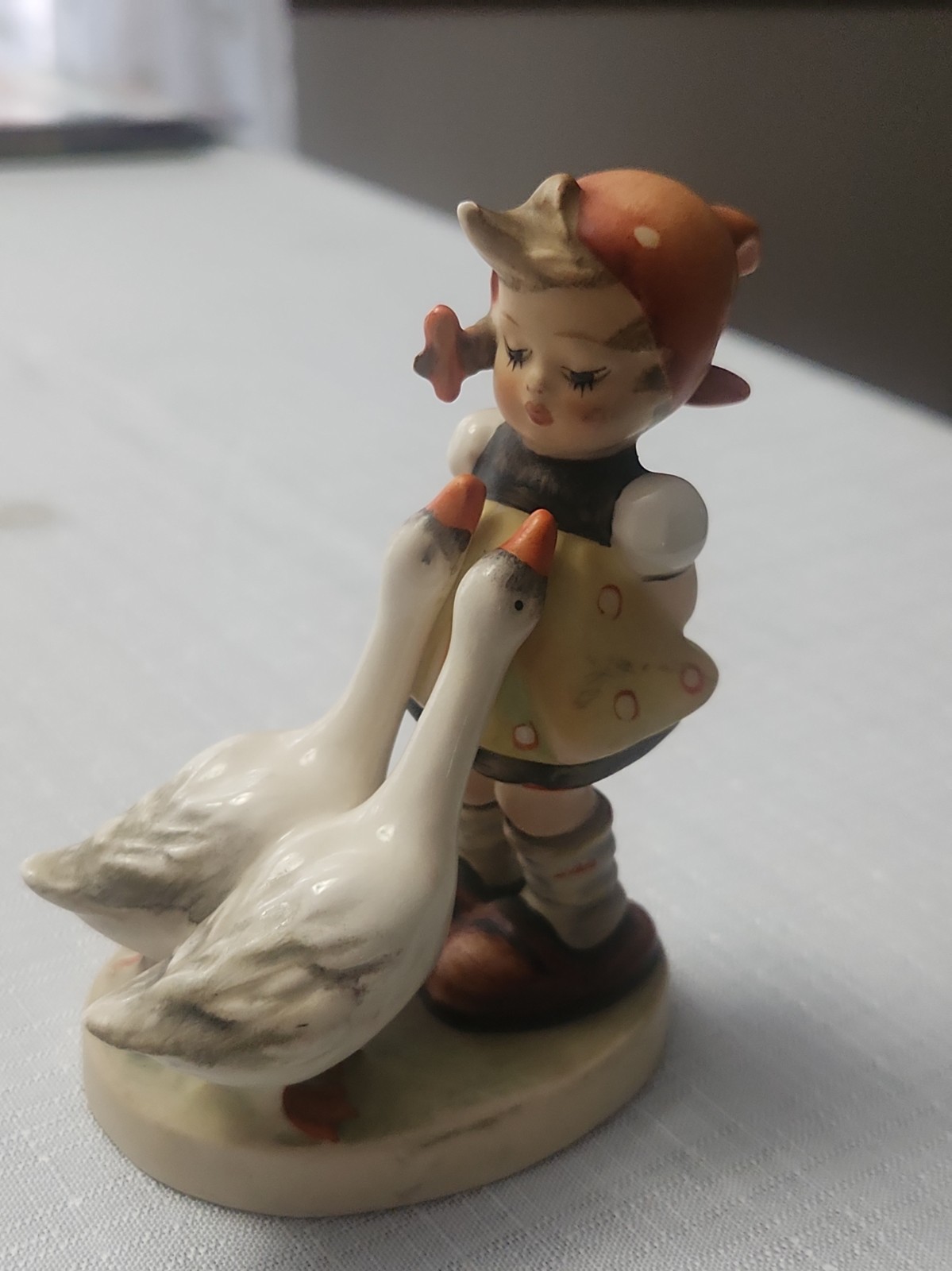  Vintage Hummel Goebel W. Germany GOOSE GIRL Porcelain Figurine 